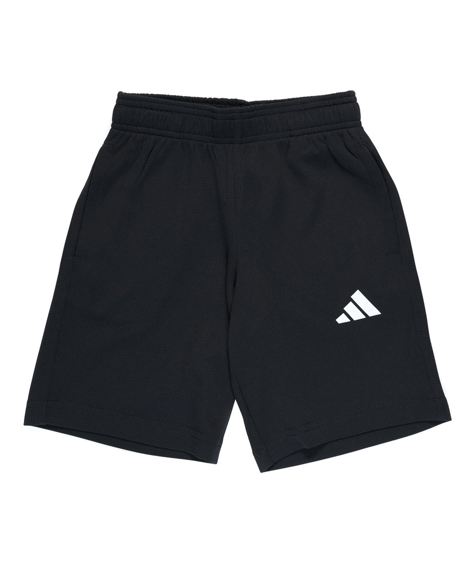 Adidas Kids Knit Shorts With Logo Print - Black-picture-10