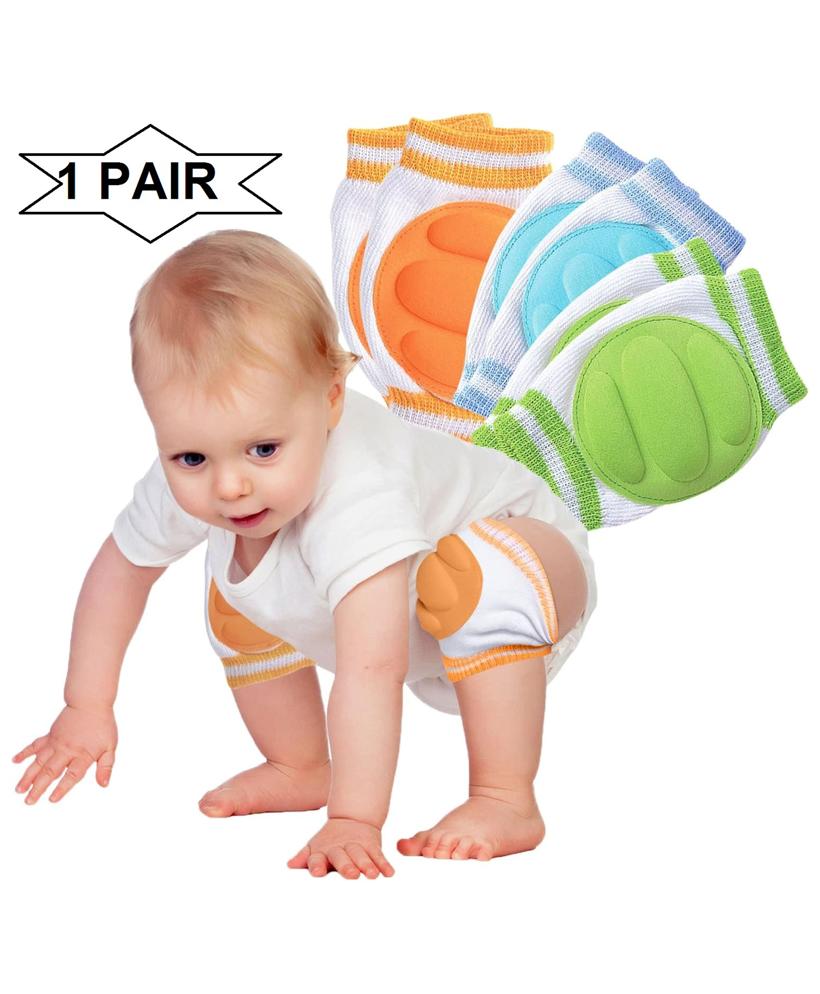 INPOUT Ultra Protective Anti-Slip Stretchable Kids 1 Pair Knee Cap(Color may vary)-image-1