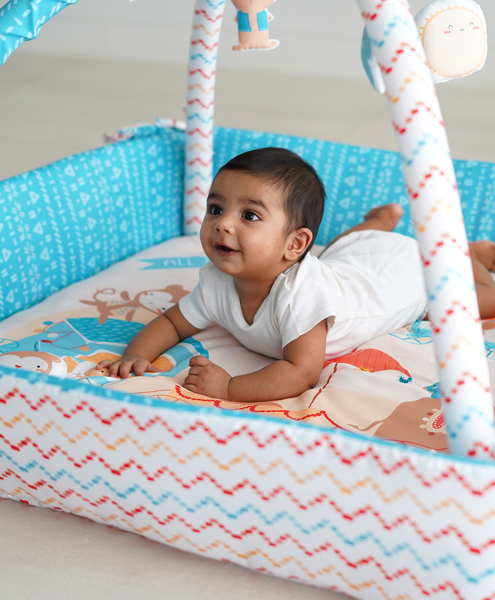 TIDY SLEEP Baby Play Gym | Activity play gym with 4 Detachable Toys,| Foldable - Little Finder-picture-38