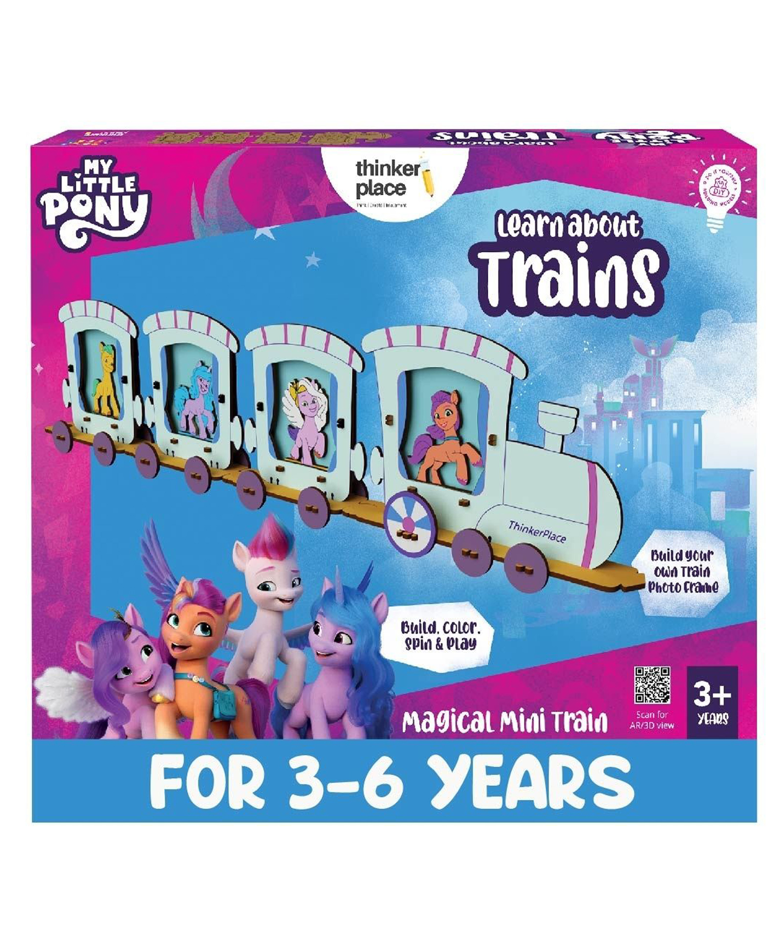 ThinkerPlace My Little Pony DIY Mini Train Photo Frame Toy-image-13