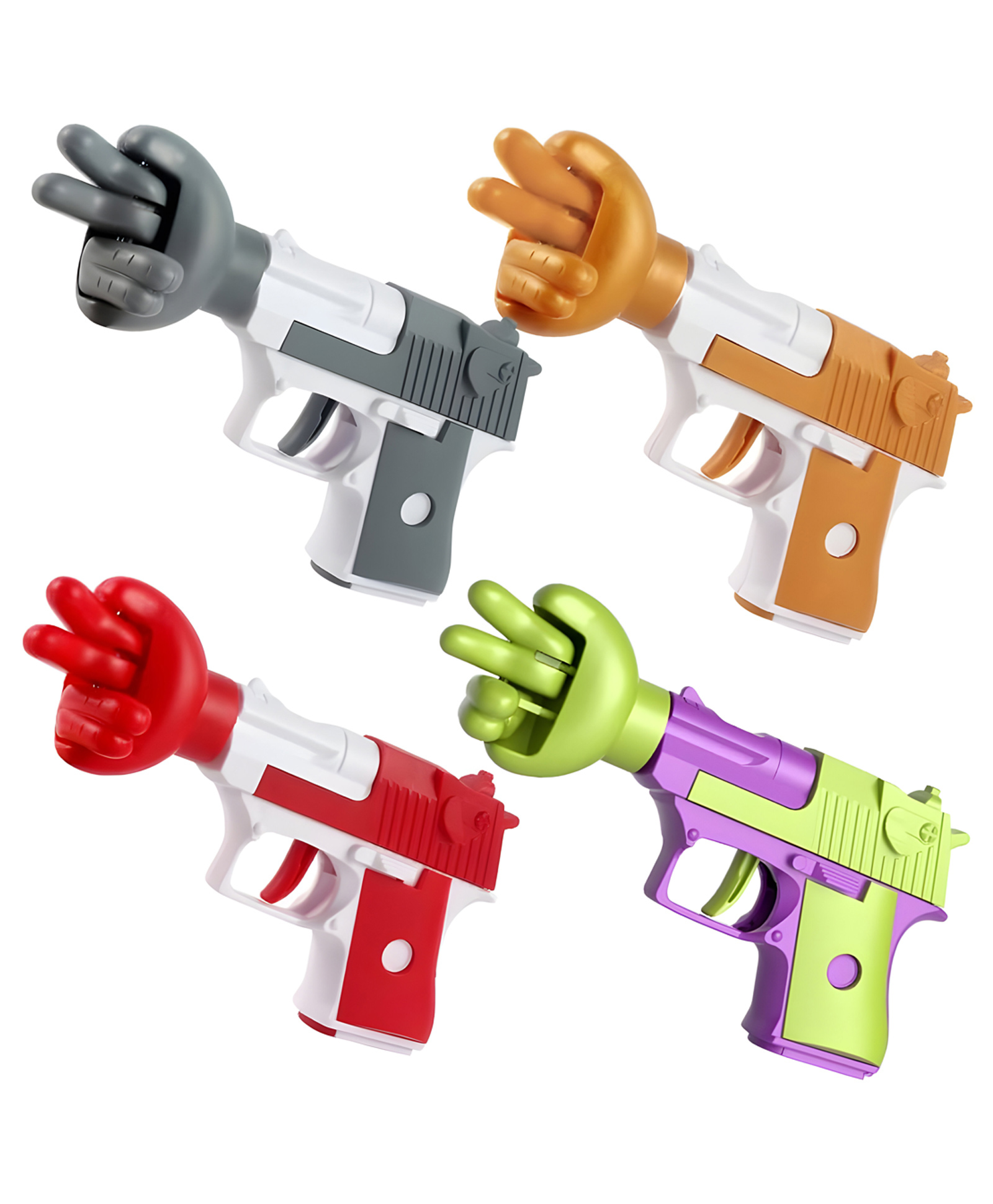 Akn Toys Rock Paper Scissors Toy Gun,finger Guessing Game Toy Entertainment Interactive Toy, Fist Gun Novelty Toy Kids Family Party - Pack of 2 - Color May Vary-image-27