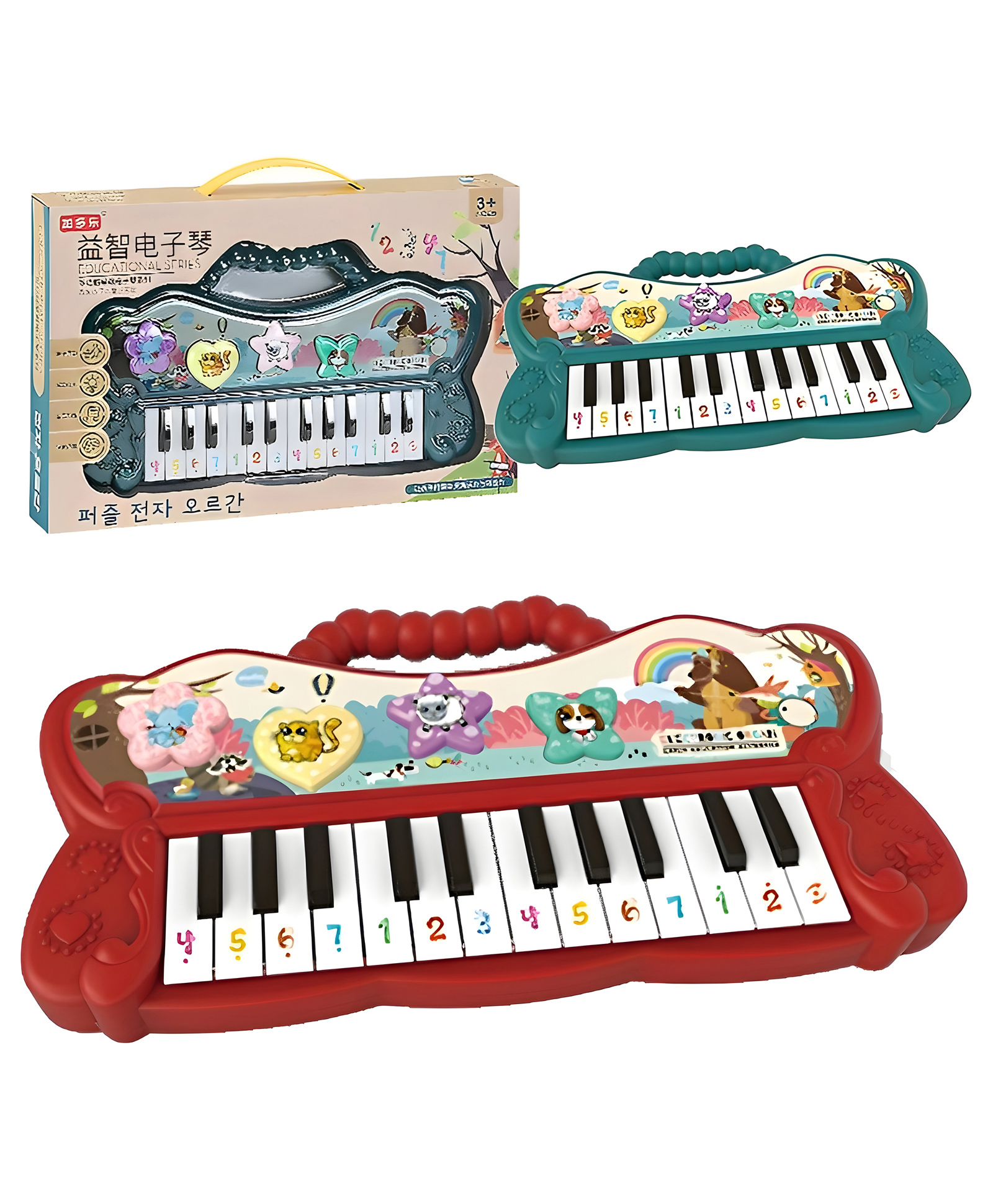 AKN TOYS Electronic Organ Multifunctional Early Educational Piano Series- Pack of 1 Color May Vary-picture-0