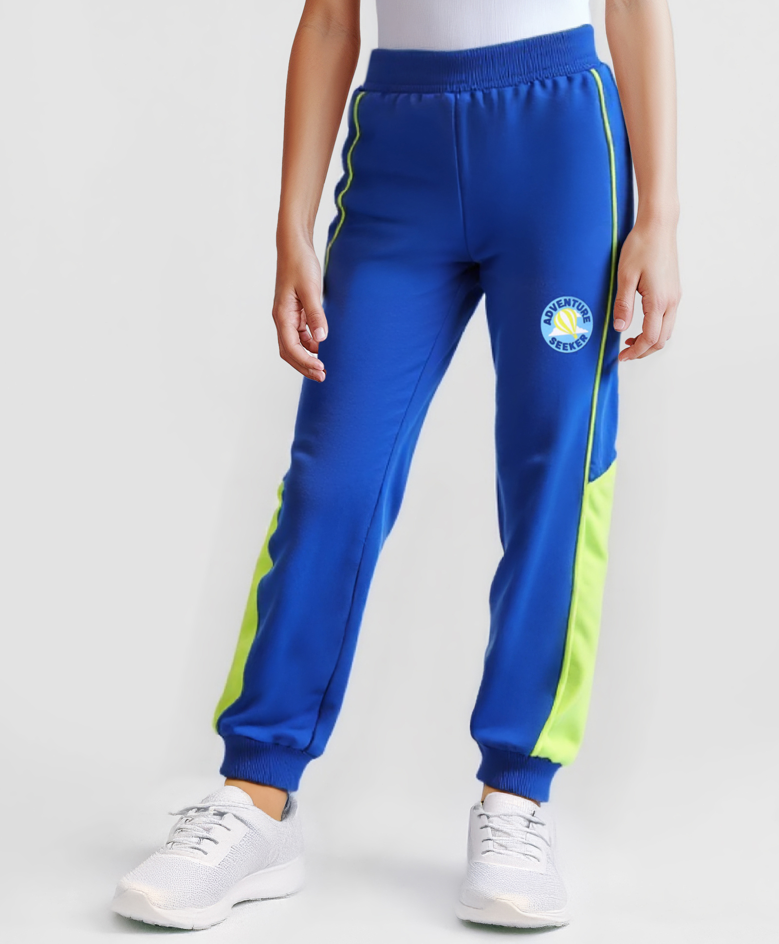 Honeyhap 100% Cotton Full Length Cut and Sew Solid Lounge Pants With Bio Finish - Navy-image-12