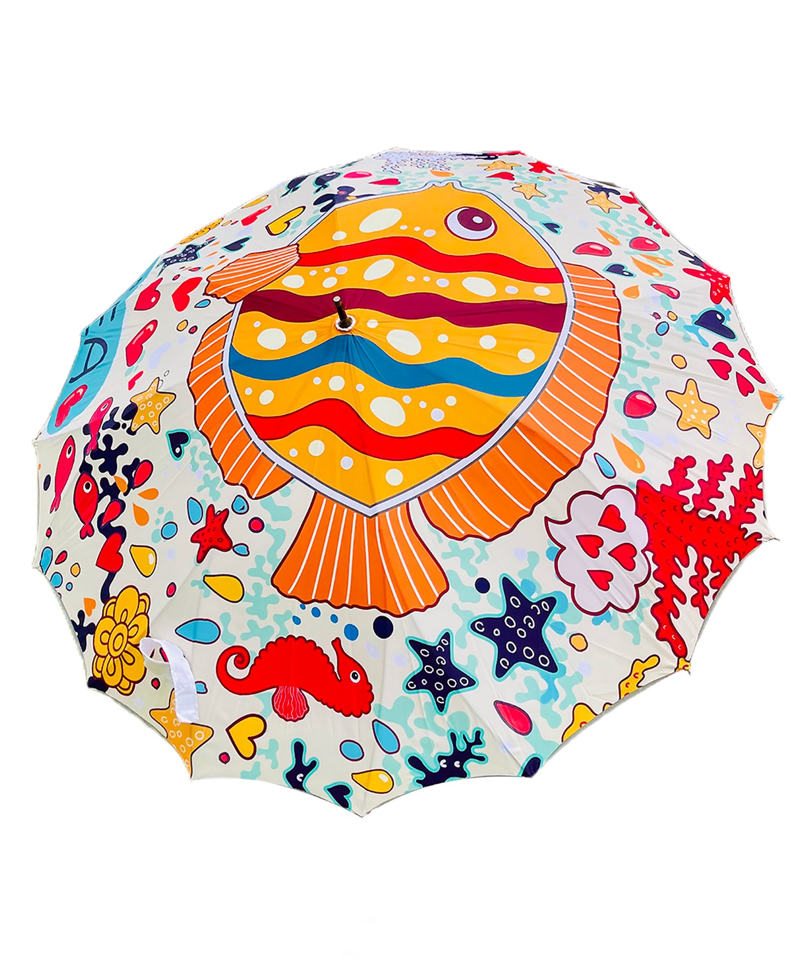 Little Surprise Box Fish Print Umbrella - Multi-picture-19