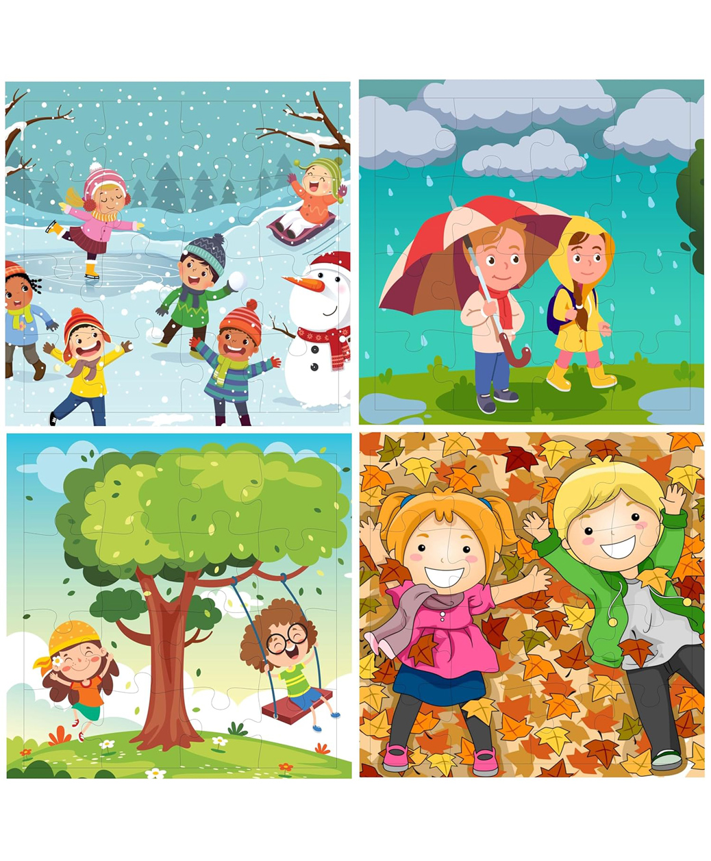 Fiddly's Jigsaw Puzzles 16 Pieces for Kids(Pack of 4 Kids -16 Pcs)-image-46