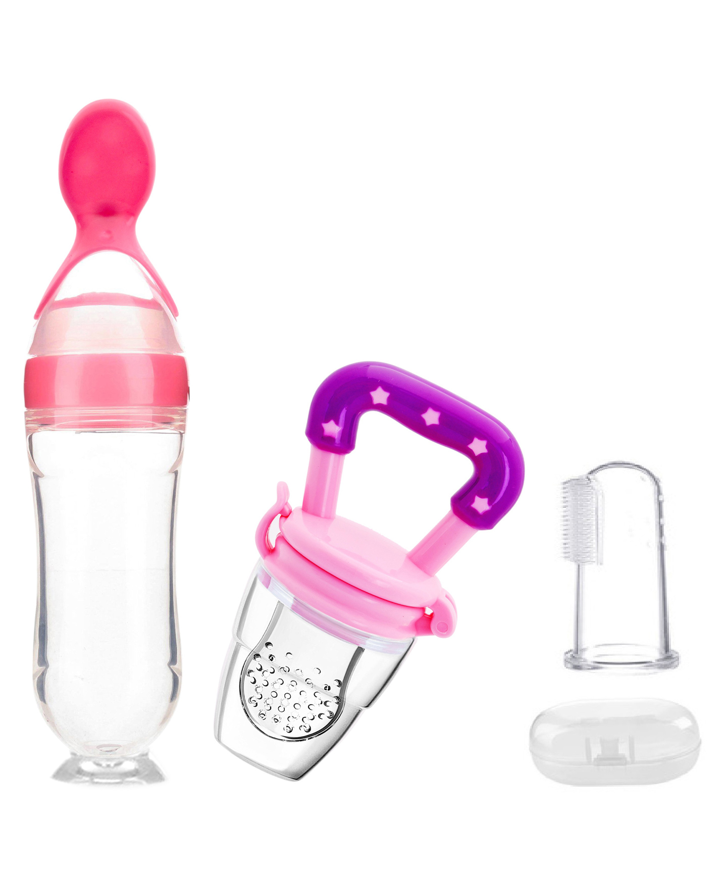 Fantasy India Fruit And Food Nibbler, Feeder and Tongue Cleaner - Pink-image-12
