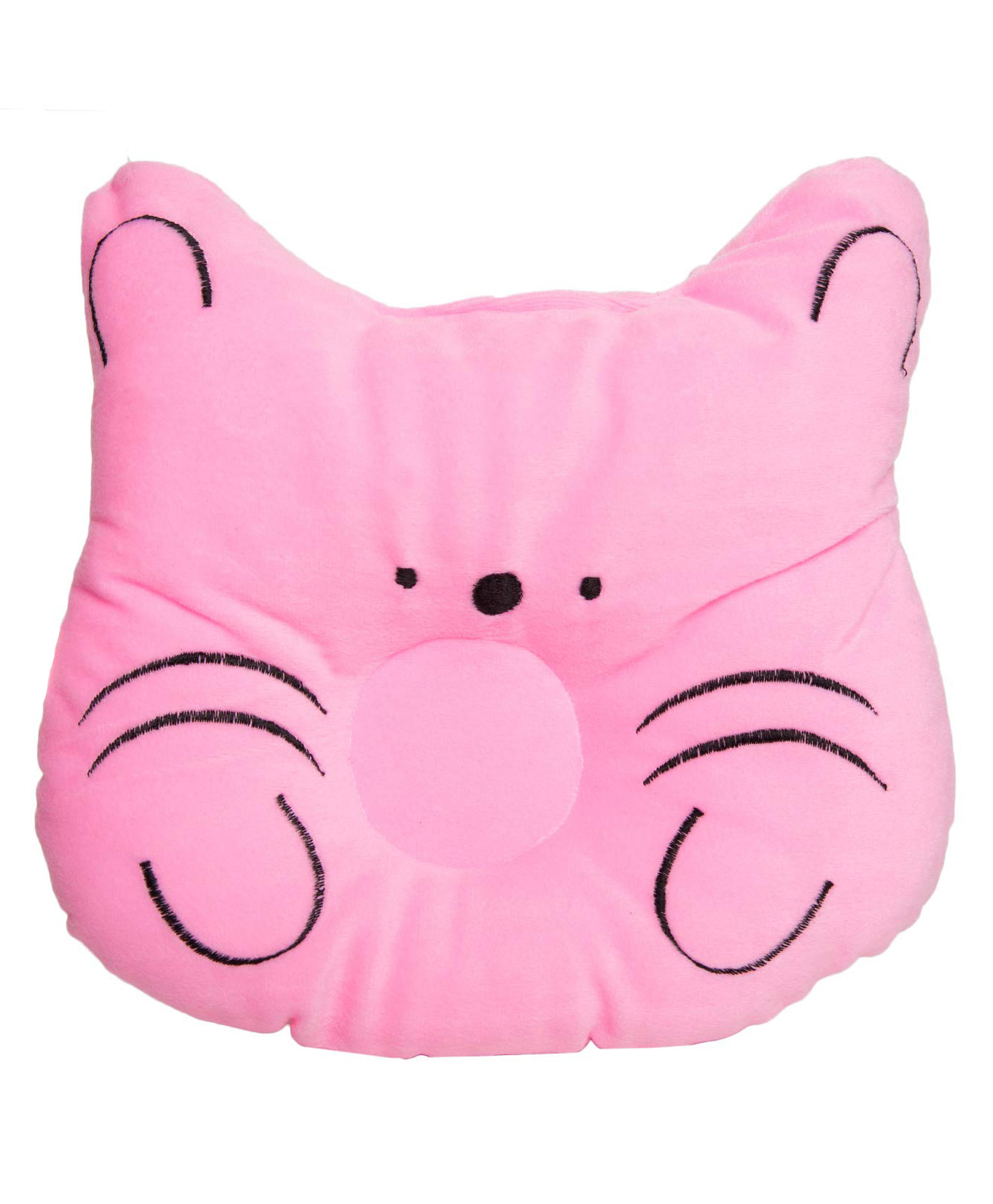 Fantasy India Baby Soft Neck Support Pillow for Head Shaping Shape Supporter Cat Face Pillow - Pink-image-45