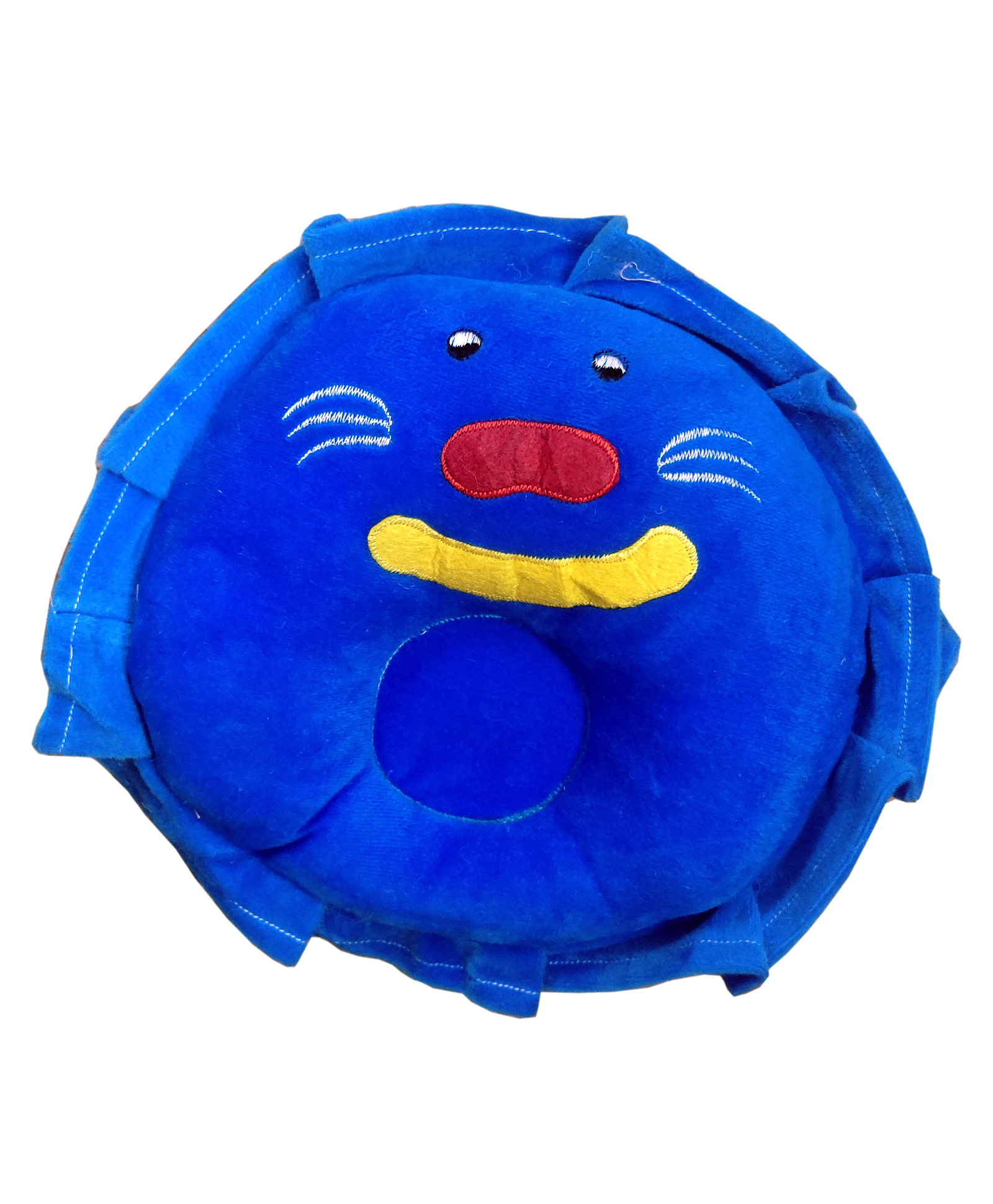 Fantasy India Baby Soft Neck Support Pillow for Head Shaping Shape Supporter Mouse Embroided Pillow - Blue-image-19