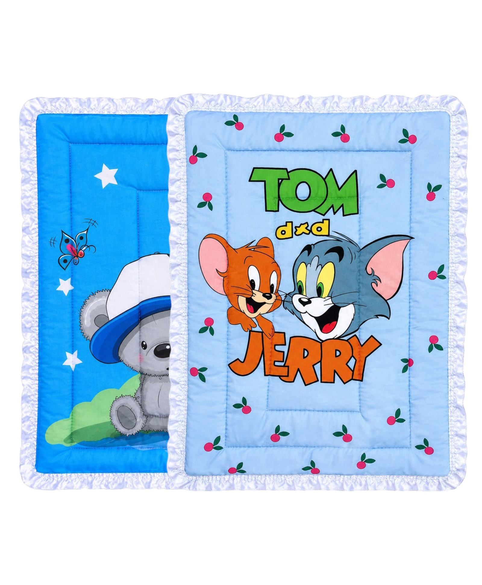 Fabrify 100% Cotton Baby Printed Frill Mattress Godadi Rilka Bed Crib Cot Sheet Pack of 2-image-25