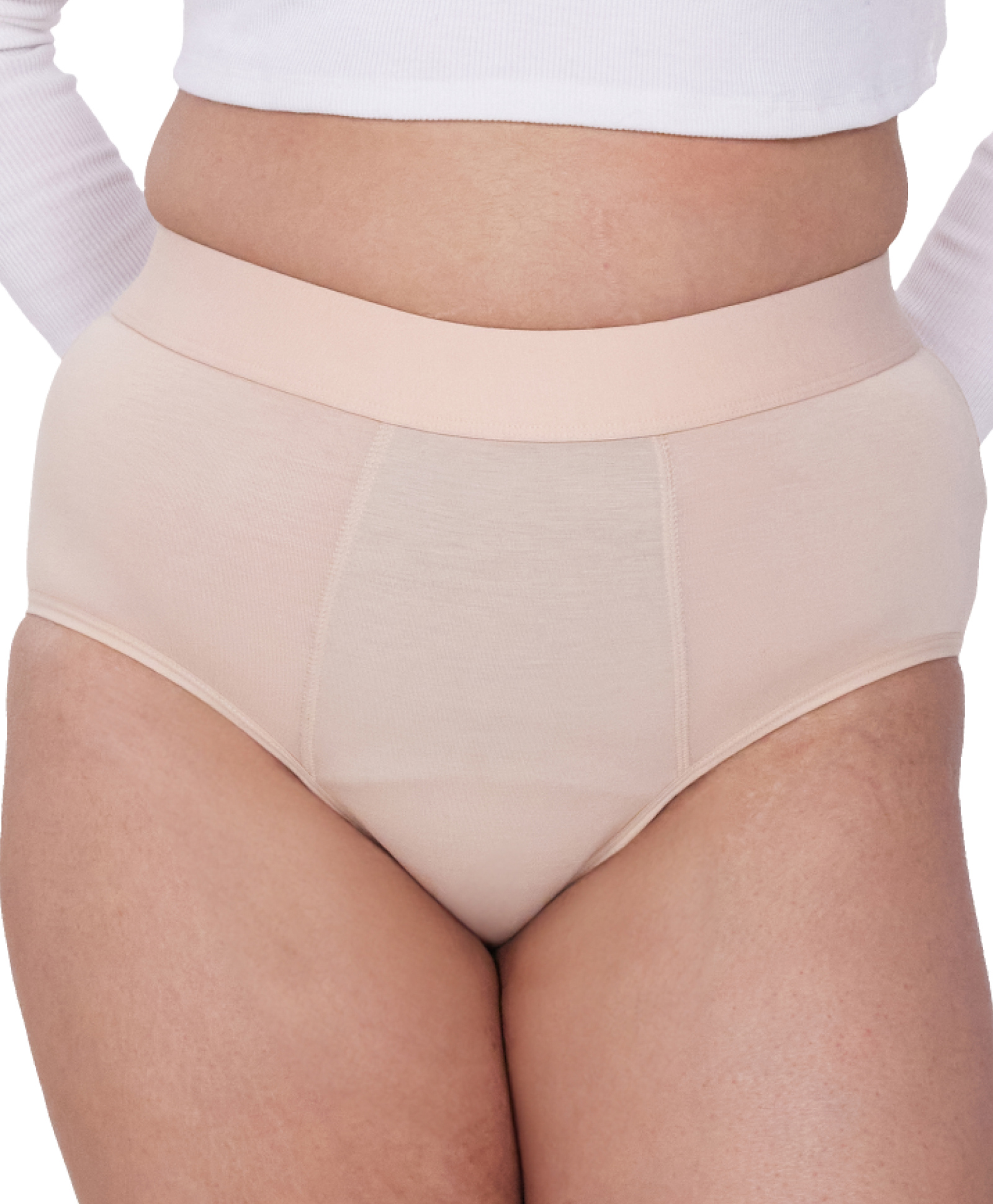 BeMe Hiphugger Solid Reusable Leak-Proof Period Panty - Nude-picture-12