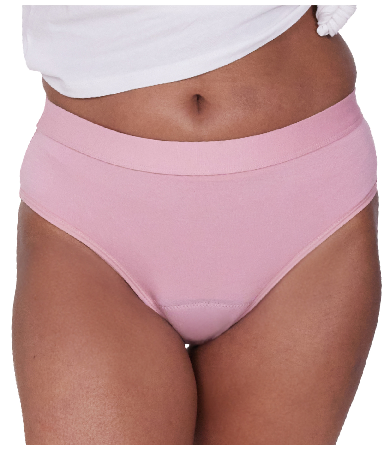 BeMe Mid Brief Solid Reusable Leak-Proof Period Panty For Women - Pink-picture-23