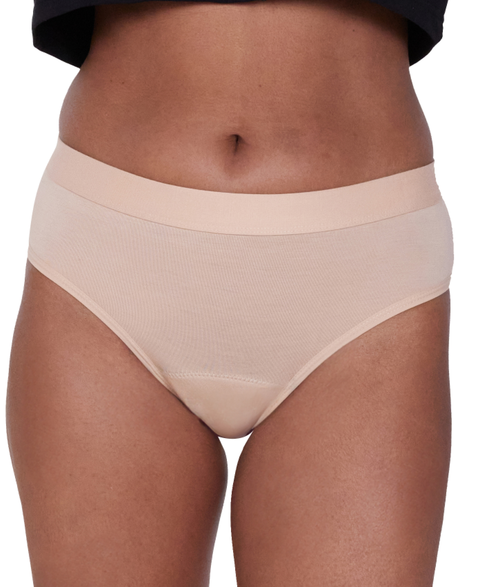 BeMe Mid Brief Solid Reusable Leak-Proof Period Panty For Women - Nude-picture-12