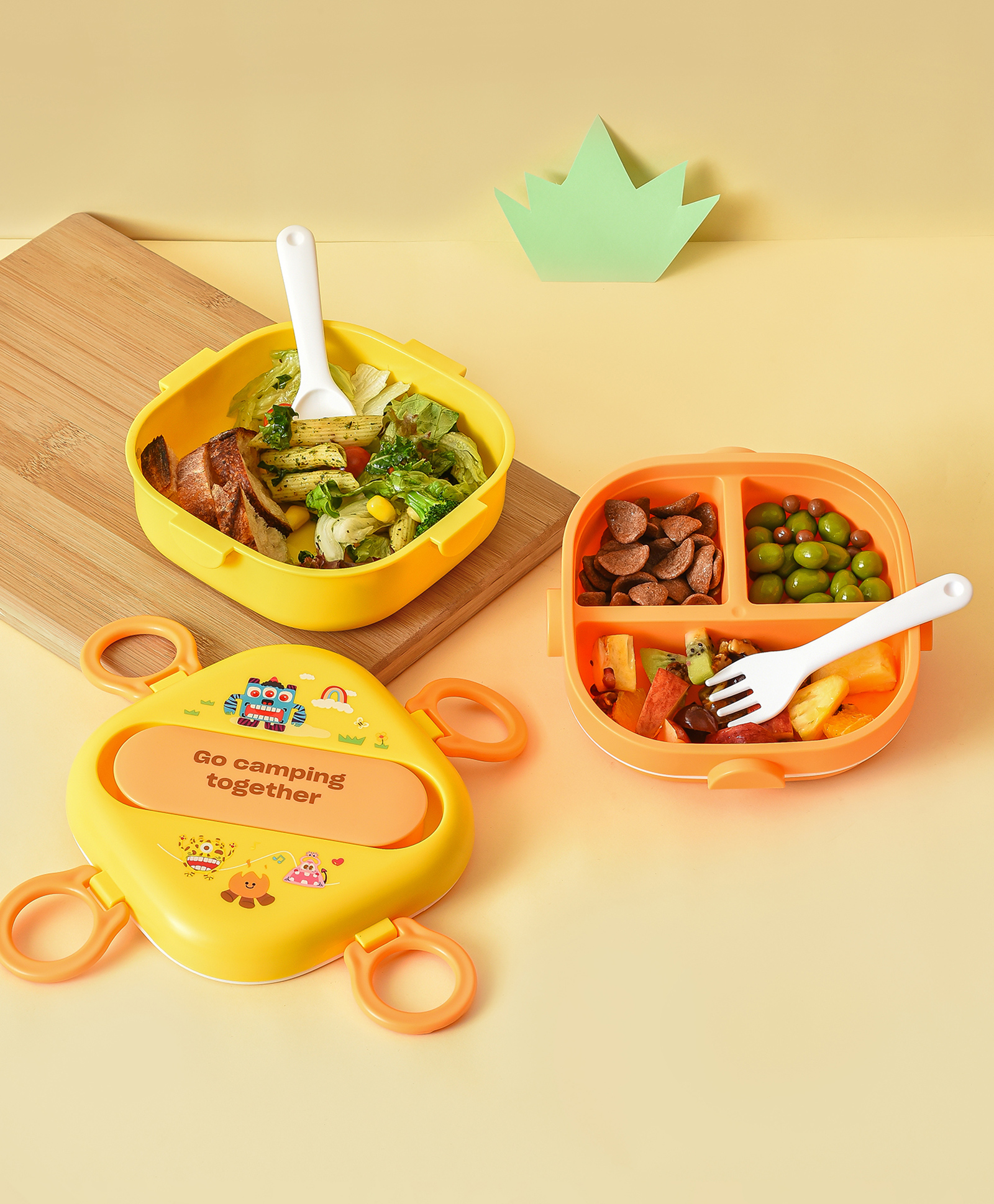 mi arcus Mi  Arcus Double Layer Lunch Box Yellow-picture-14