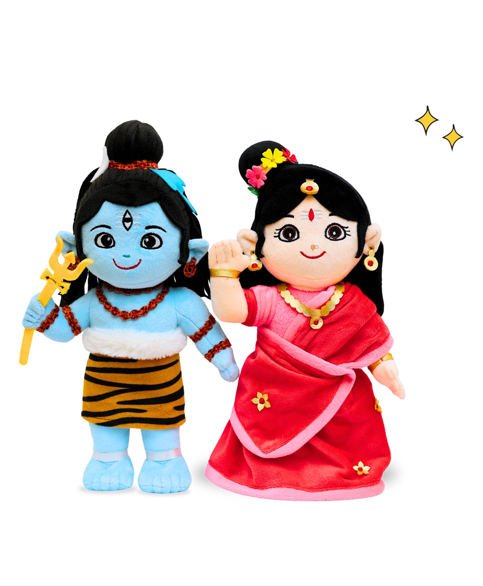 Panda's Box Lord Shiva and Parvati Duo | Soft Plush Toys | Best Gifts for Infants, Toddlers & Babies Height 30 cm-image-6