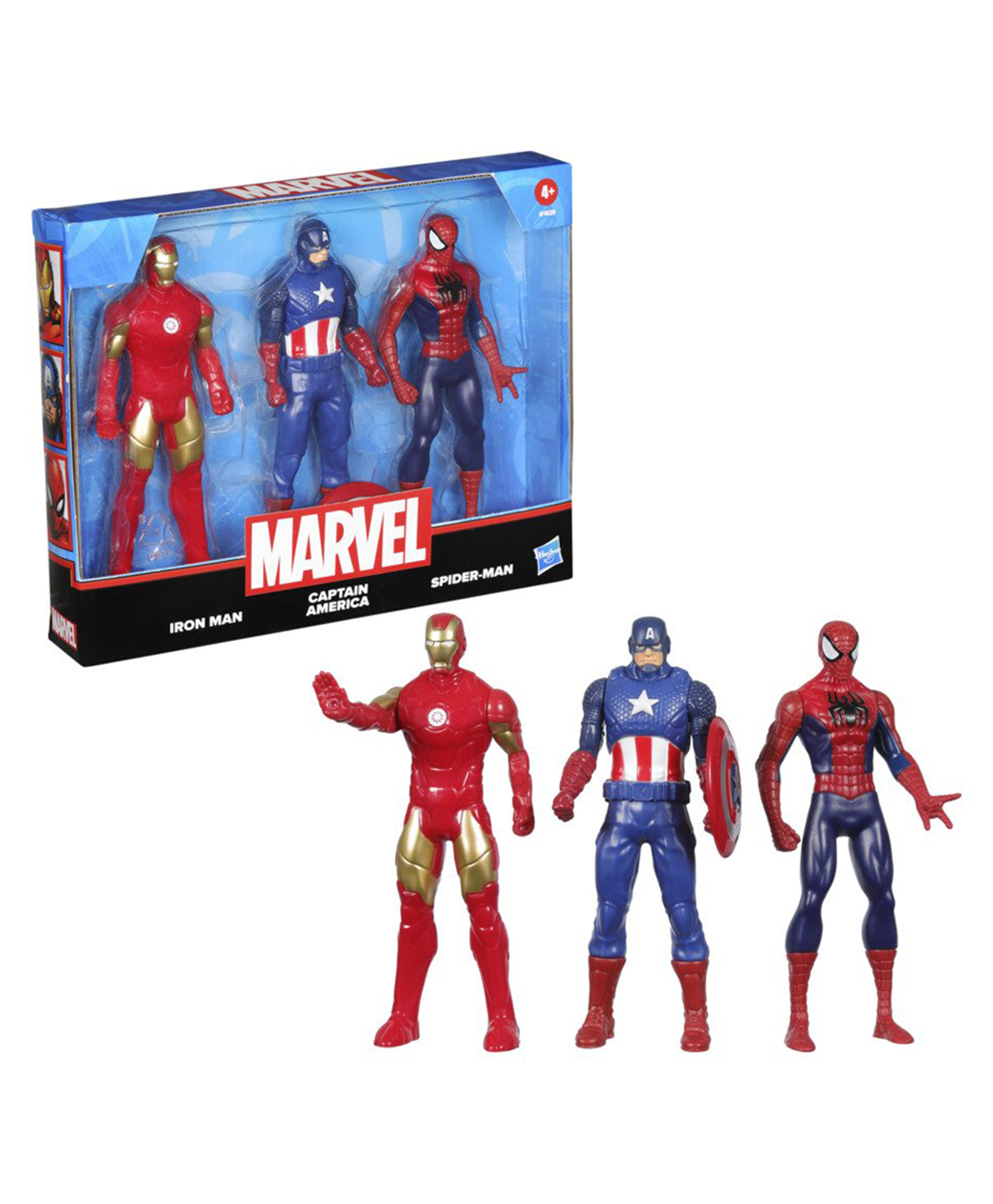 Marvel Avengers Action Figure Set with Shield Accessory Multicolor - Height 15 cm