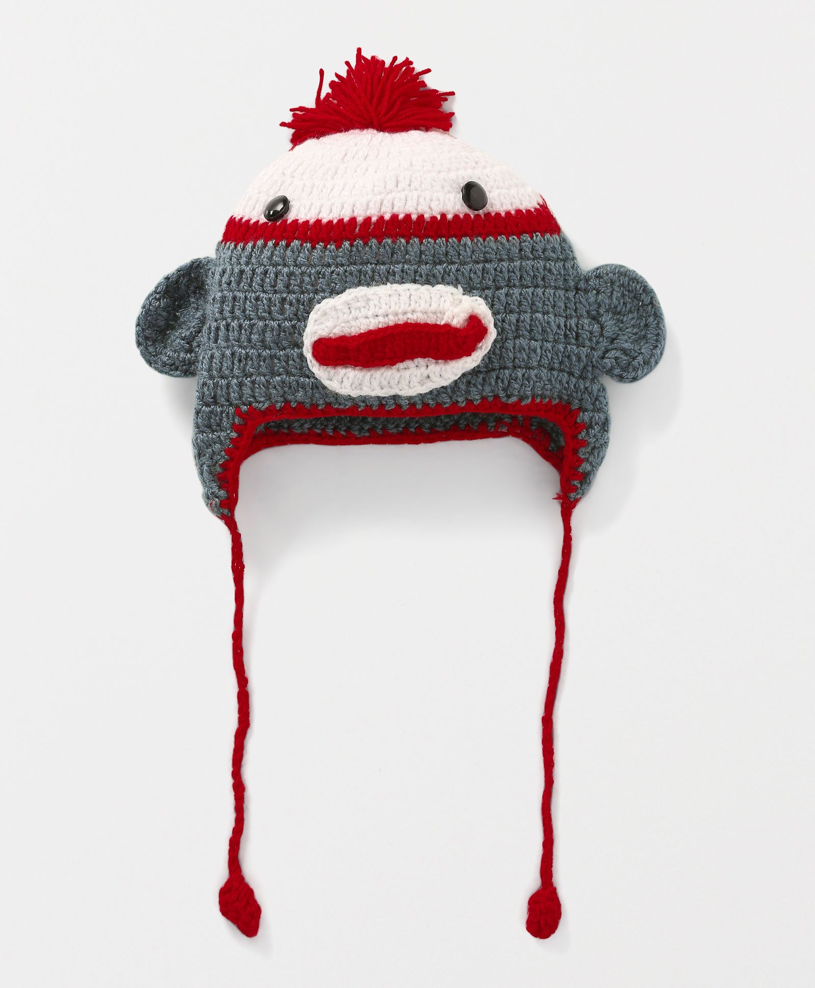 Mayra Knits Cutie Face Cap Set - Gray & White-picture-24