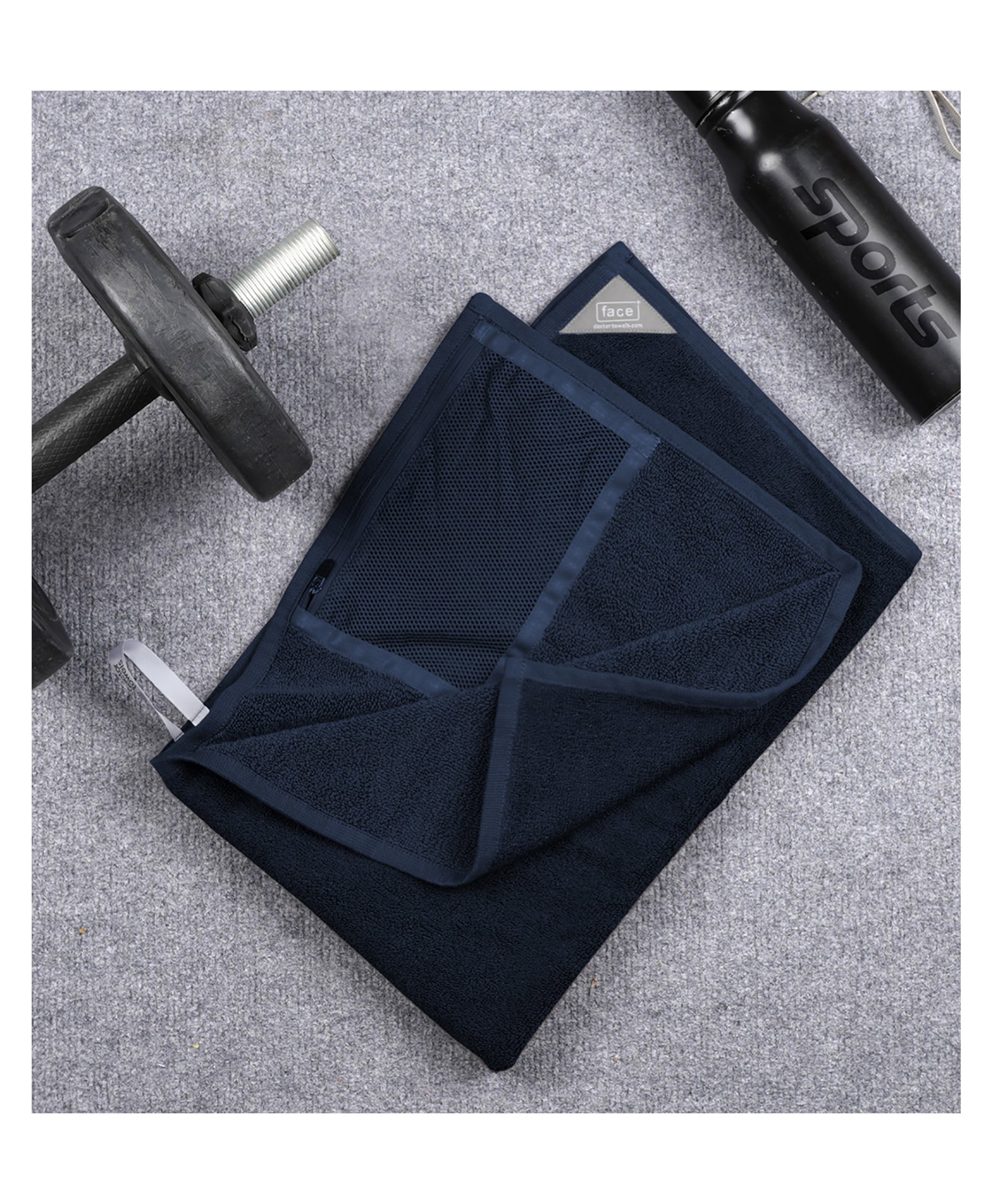 Doctor Towels Banana Cotton Workout Towel - Blueberry-picture-1