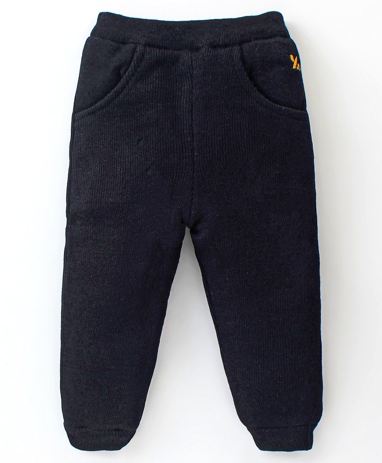 Yellow Apple Knit Full Length Solid Lounge Pant - Black-picture-12