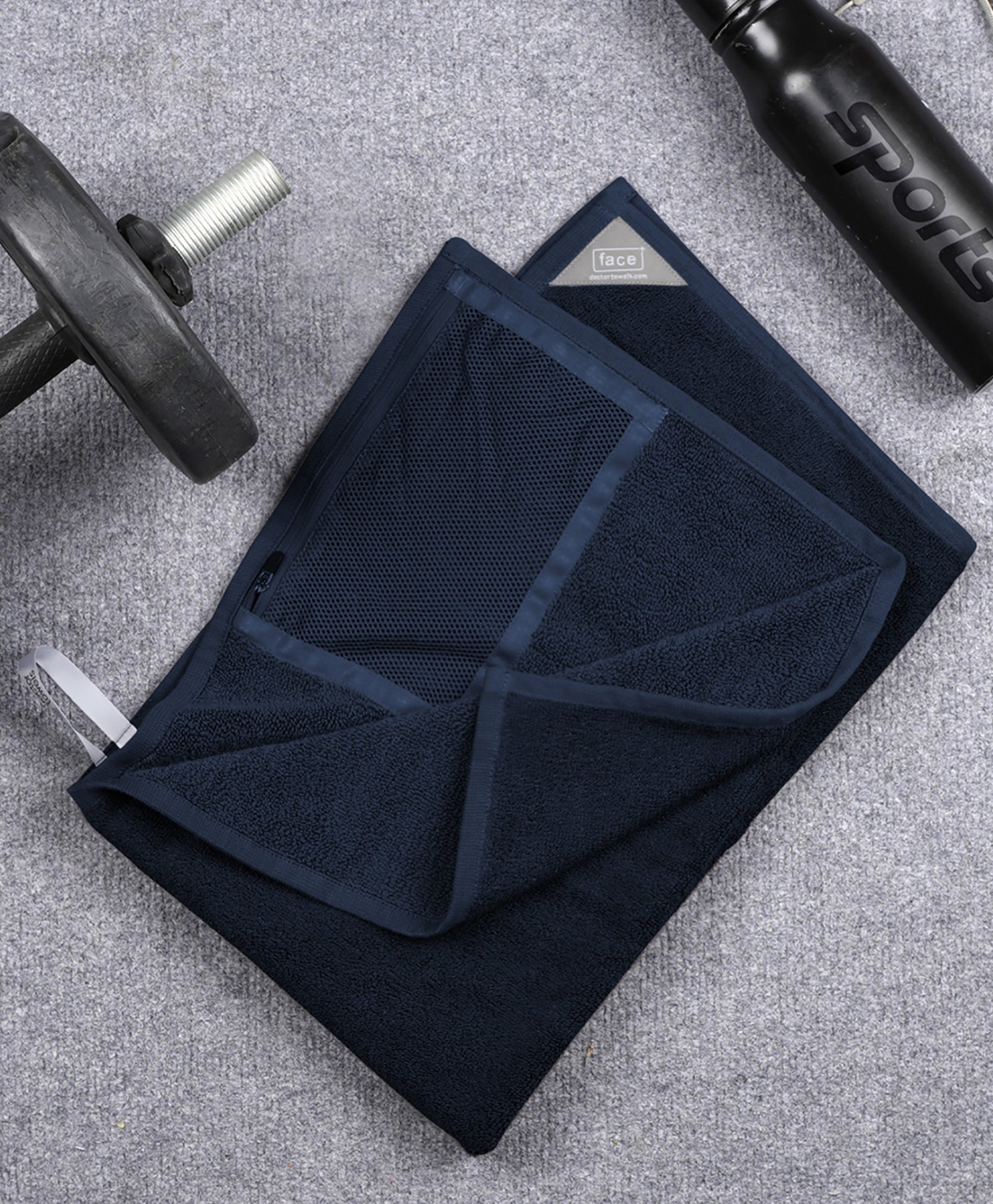Doctor Towels Banana Cotton Workout Towel - Blueberry-image-45