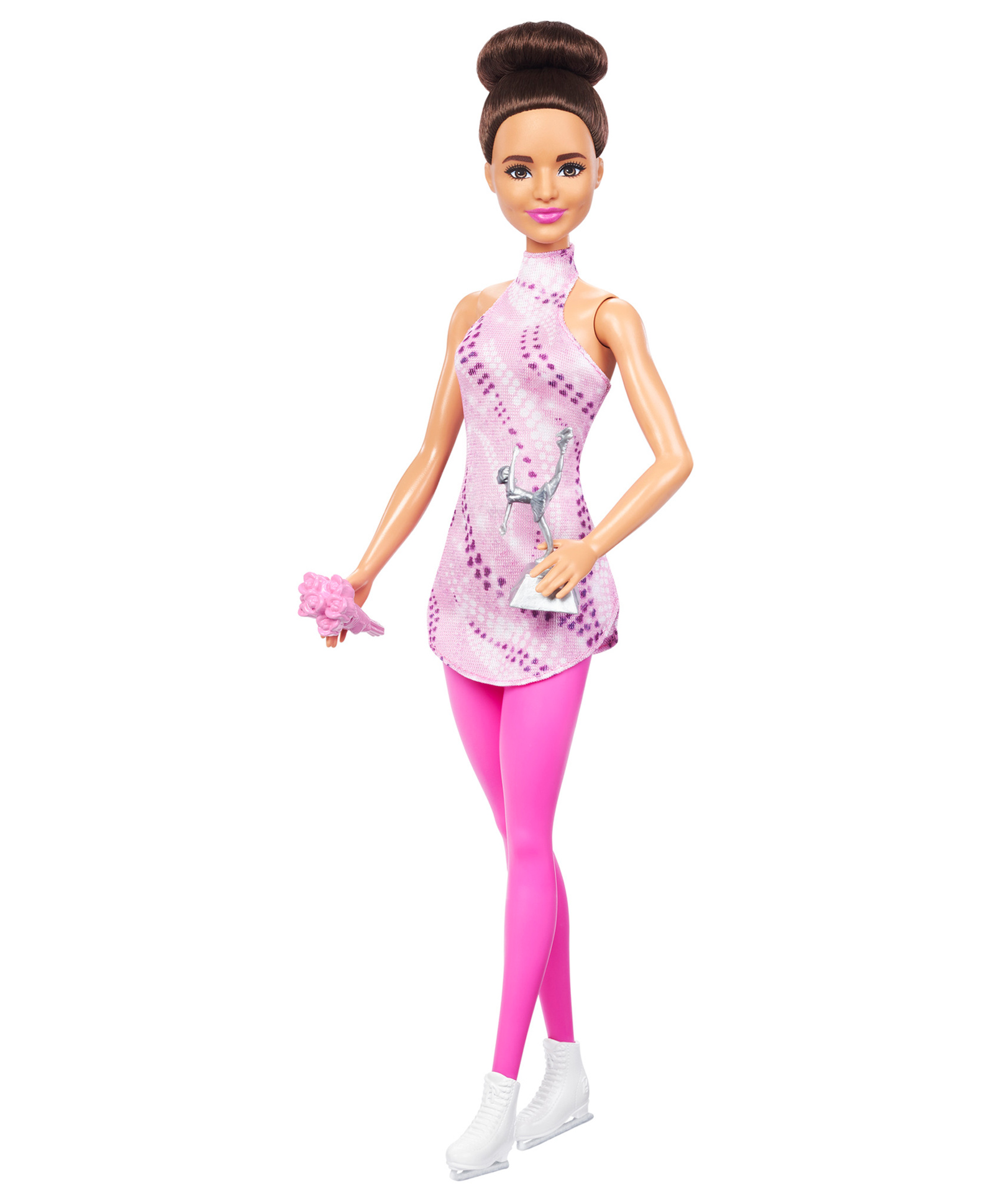 Barbie  Fashion Doll with Ice Skates & Trophy Pink - Height 25 cm-picture-7