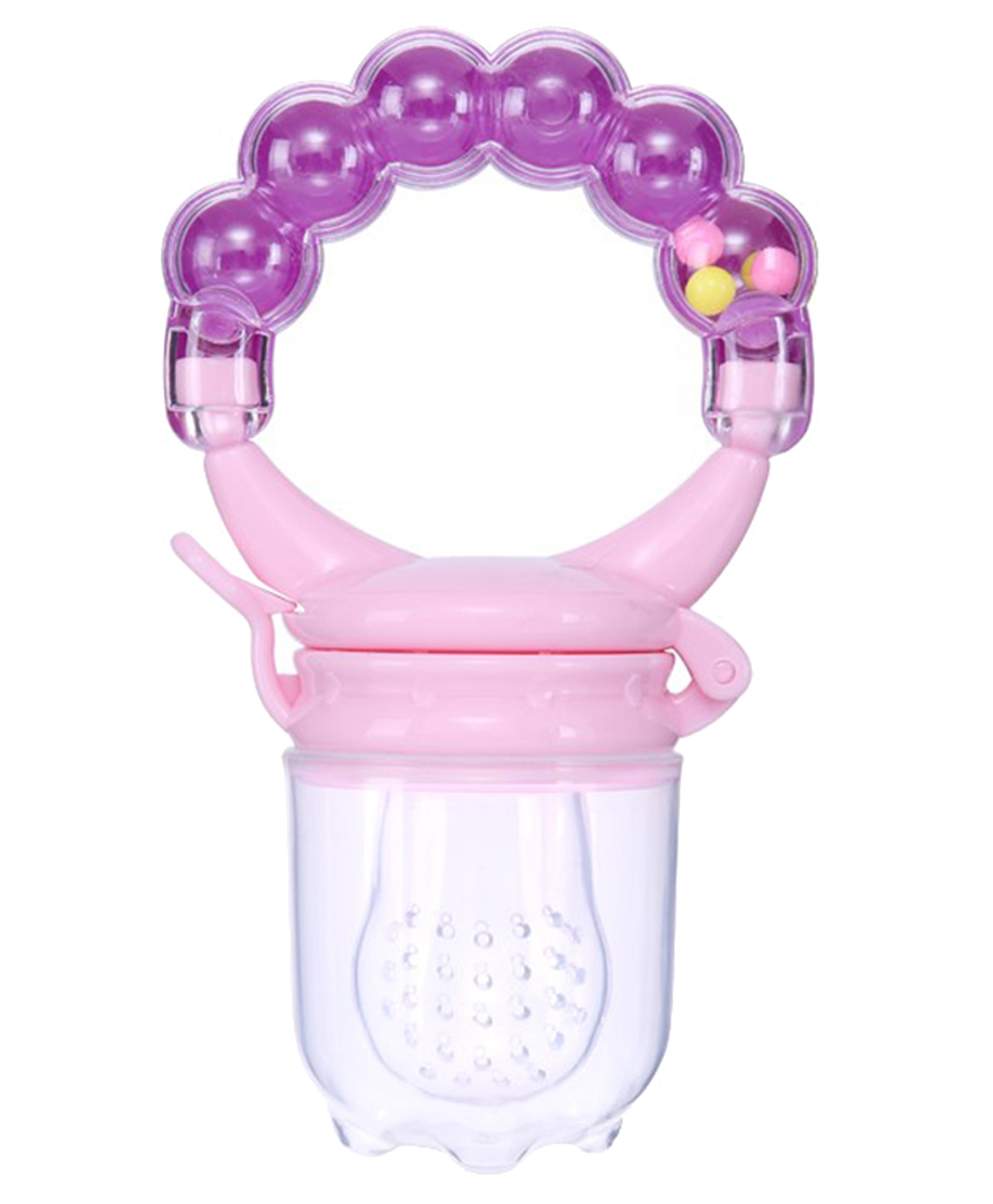 Domenico World Baby Love Rattle Silicone Food & Fruit Nibbler - Purple-picture-22