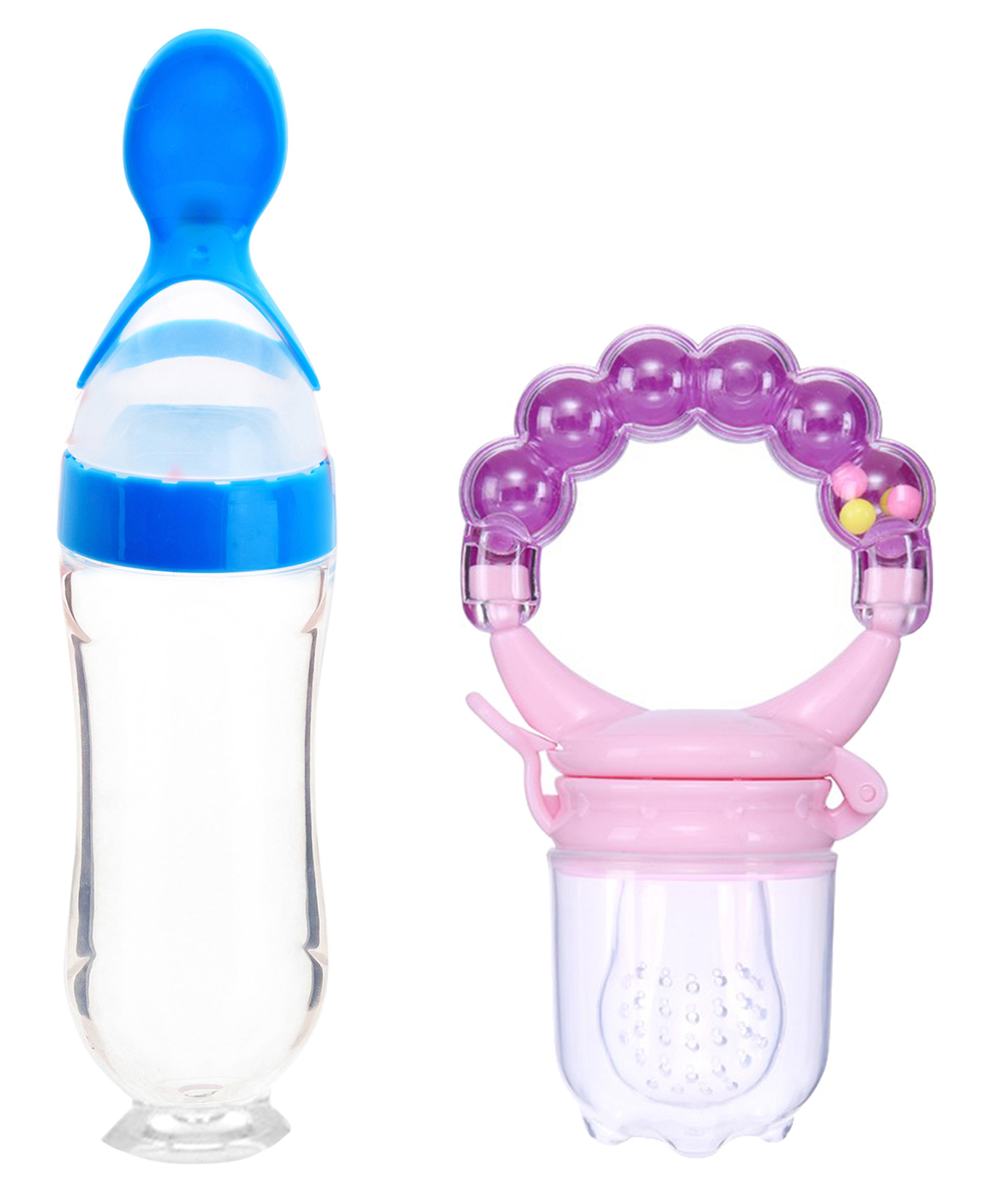Domenico World Baby Love Fruit And Food Rattle Nibbler & Feeder - Blue-picture-12