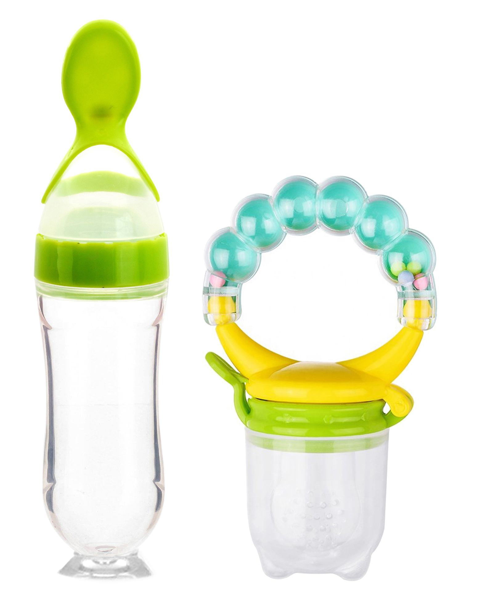 Domenico World Baby Love Fruit And Food Rattle Nibbler & Feeder - Green-picture-15