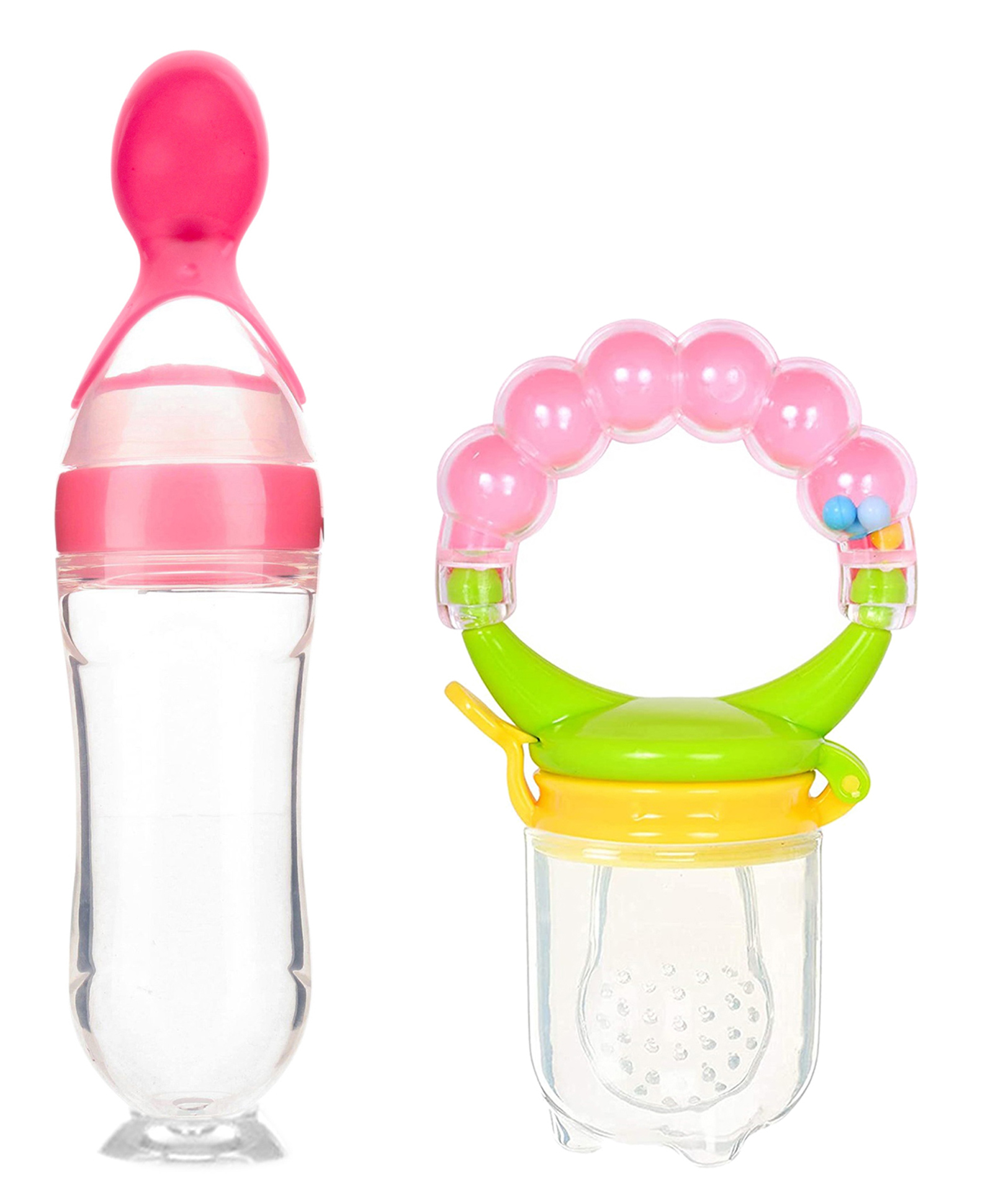 Domenico World Baby Love Fruit And Food Rattle Nibbler & Feeder - Pink-image-46