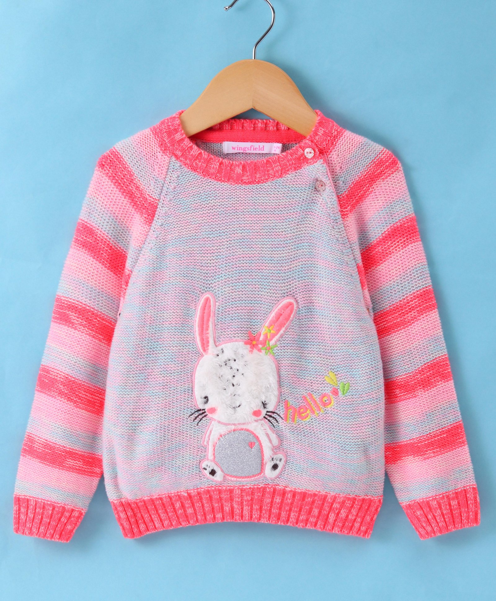 Wingsfield Full Sleeves Animal Embroidered Sweater - Multi Colour-image-27