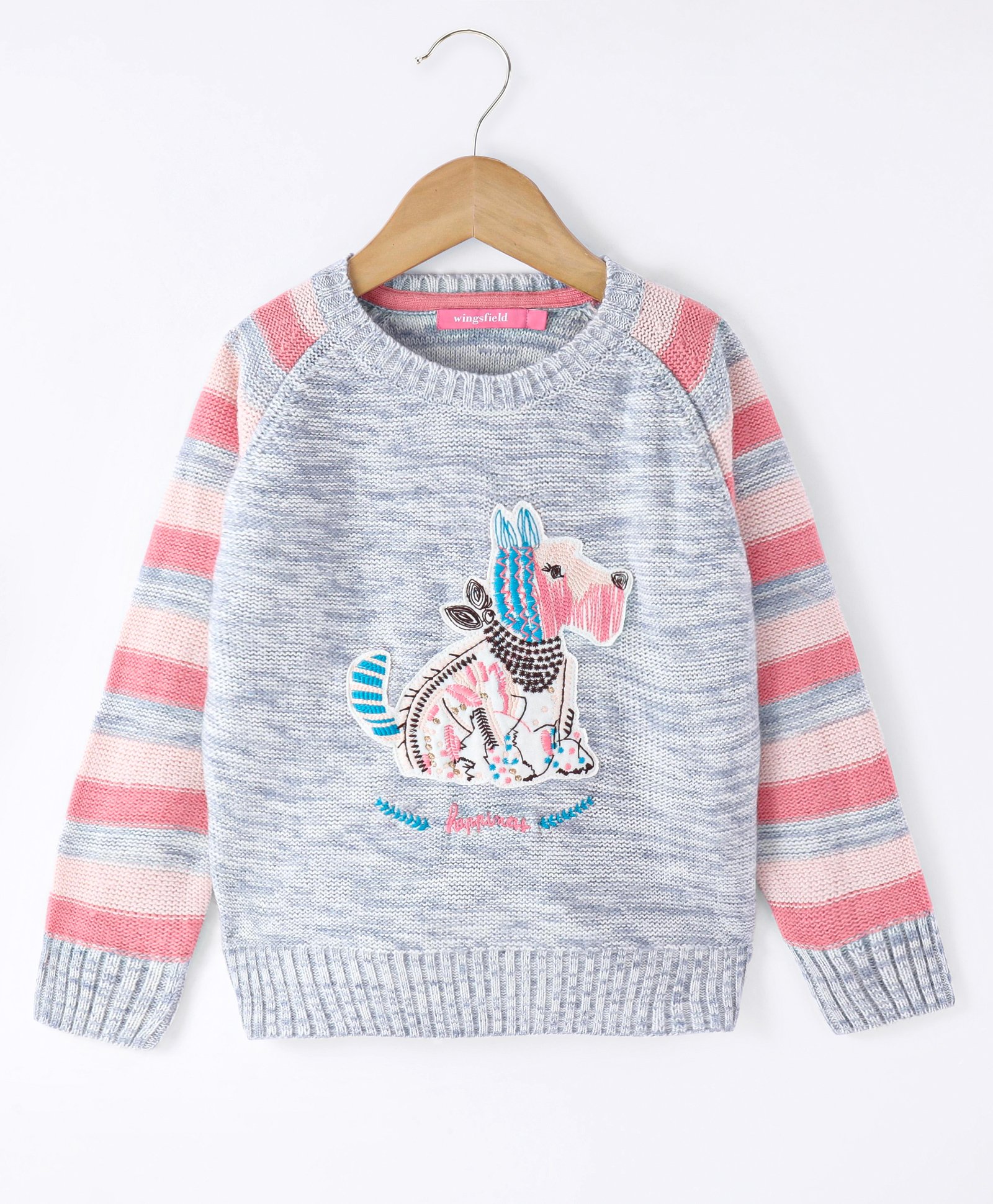 Wingsfield Full Sleeves Animal  Embroidered Cardigan - Multi Colour-image-41