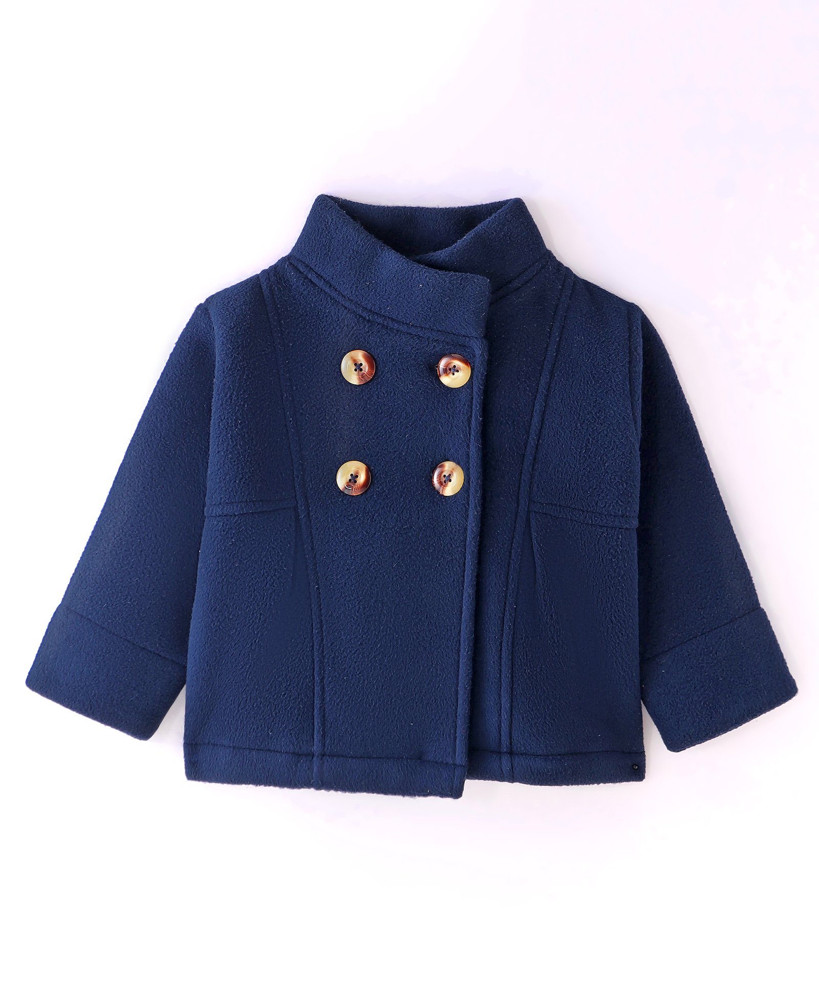 Wingsfield Full Sleeves Solid Coat - Blue-picture-20