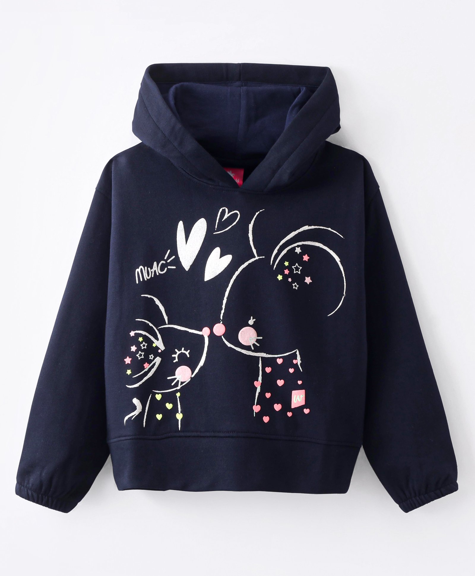 Wingsfield Full Sleeves Hearts Printed Sweatshirt - Blue-picture-27
