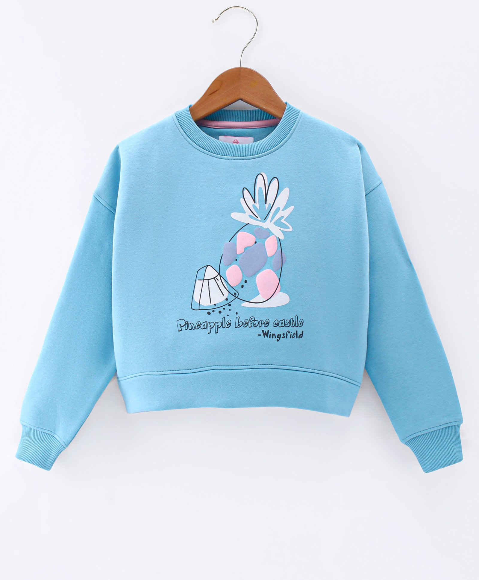 Wingsfield Full Sleeves Typography Printed Sweatshirt - Blue-picture-23
