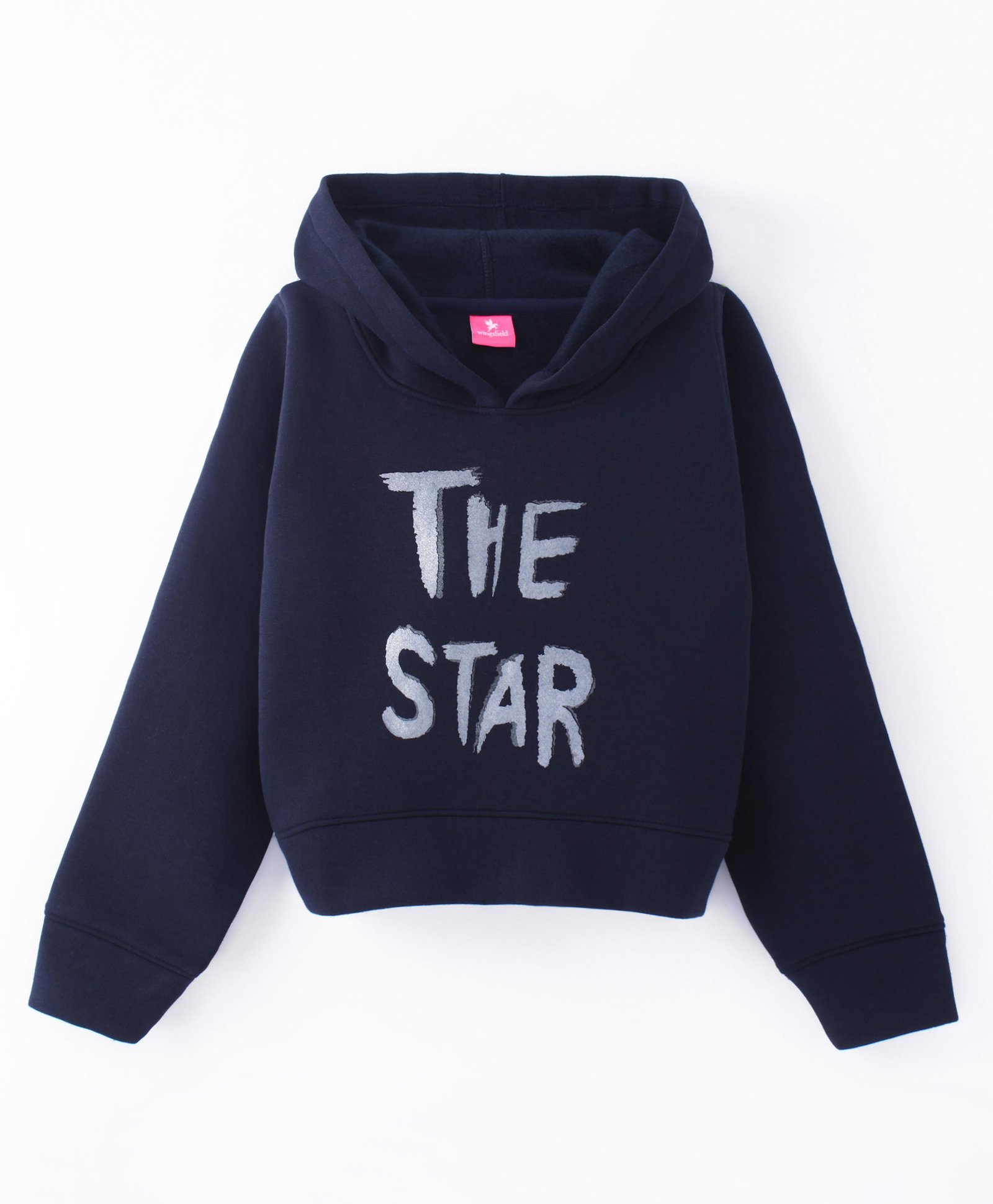 Wingsfield Full Sleeves Typography Printed Hooded Sweatshirt - Blue-picture-36