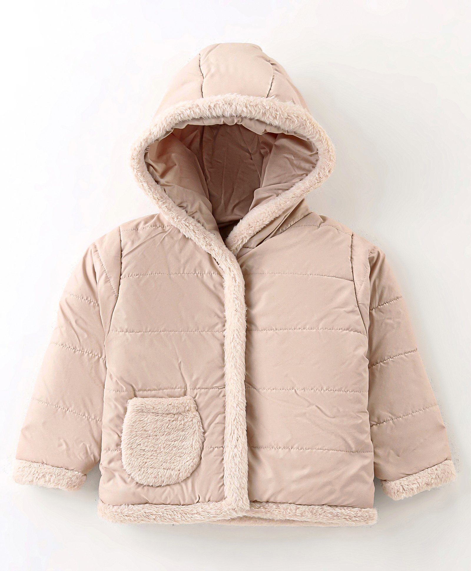 Wingsfield Full Sleeves Solid Textured & Pocket Detailed Jacket - Beige-picture-16