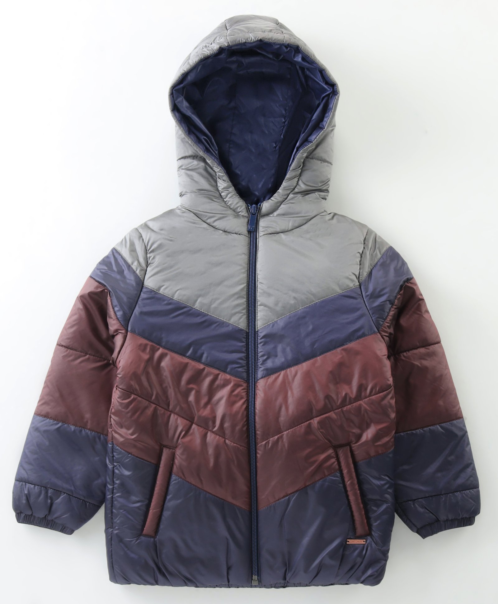 Wingsfield Full Sleeves Colour Blocked Hooded Jacket - Multi Colour-image-42