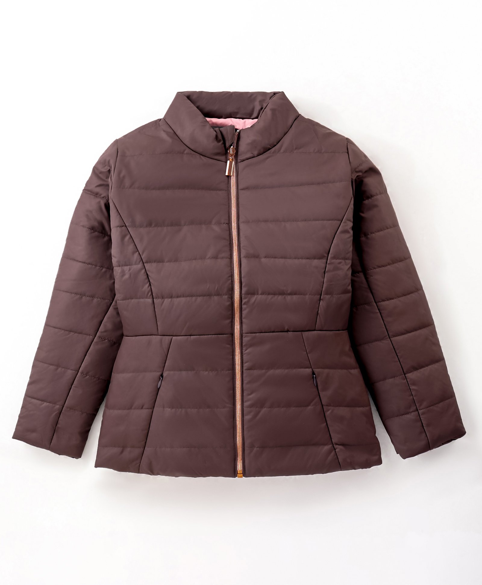 Wingsfield Full Sleeves Solid Hooded Jacket - Brown-picture-12