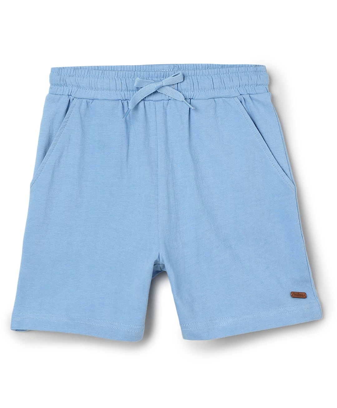 Milou Cotton Solid Side Pocket Shorts - Blue-picture-22