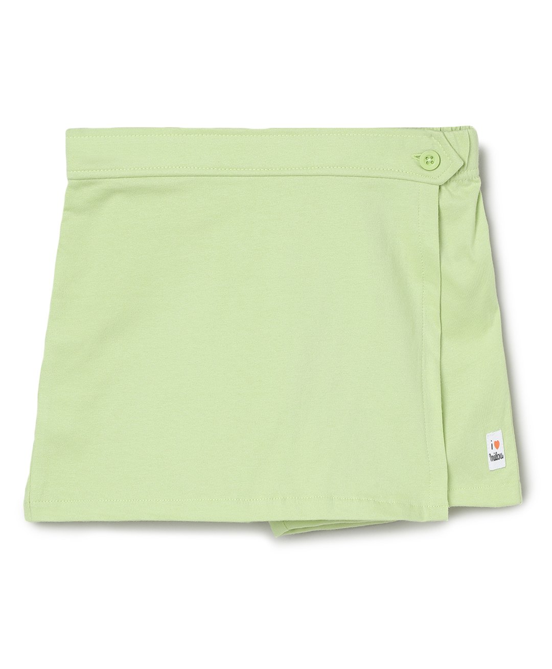 Milou Cotton Solid Shorts - Light Green-picture-21