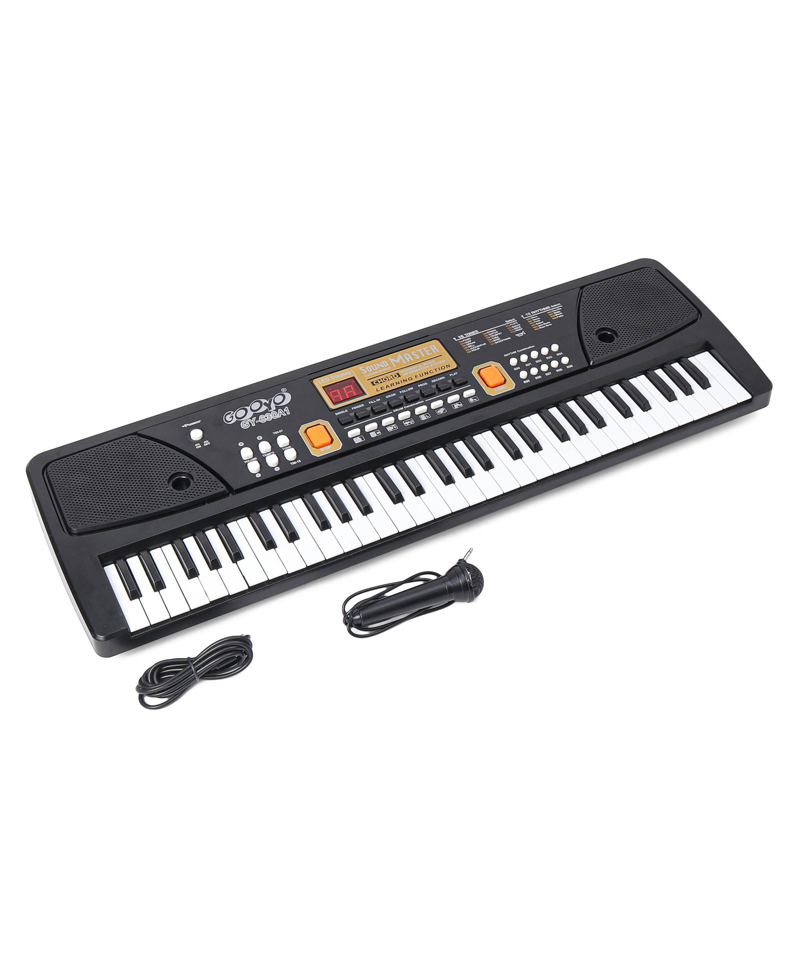 Gooyo 61 Keys Electronic Keyboard - Black
