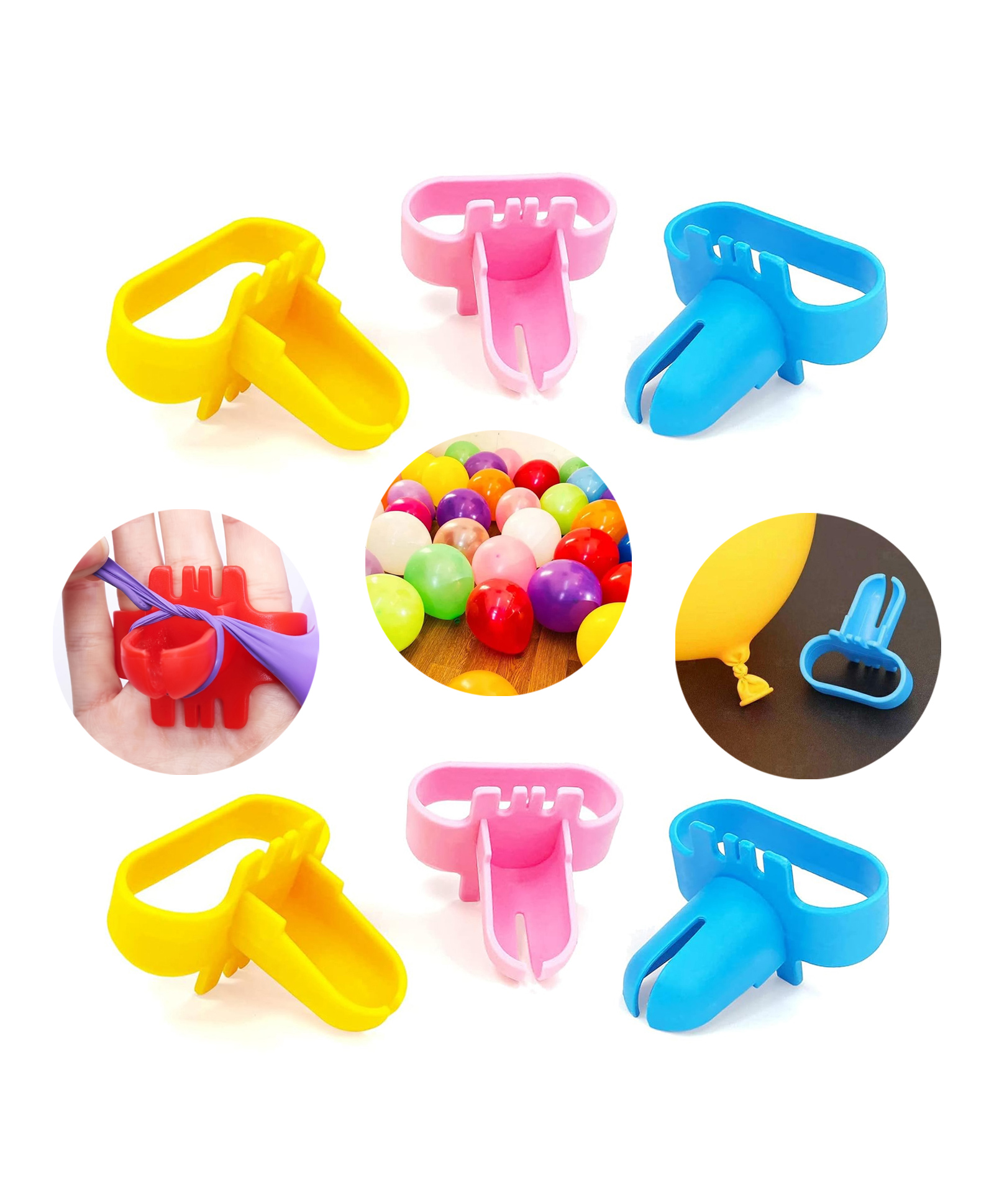 Zyozi Balloon Tying Tool Kit, Balloon Tie Tool Set - Balloon Tying Knot Tool (Pack Of 6)-image-34