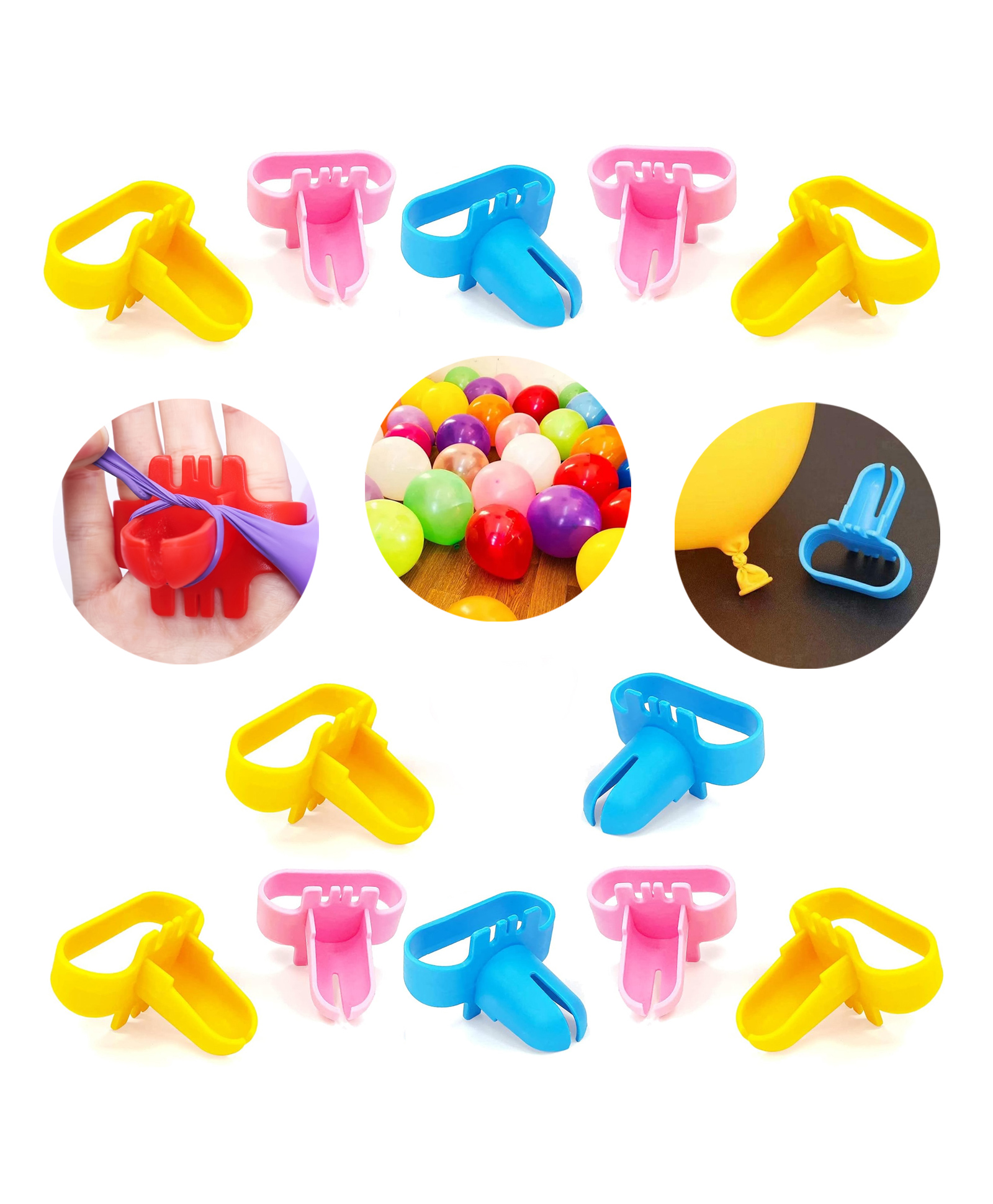 Zyozi Balloon Tying Tool Kit, Balloon Tie Tool Set - Balloon Tying Knot Tool (Pack Of 12)-image-35