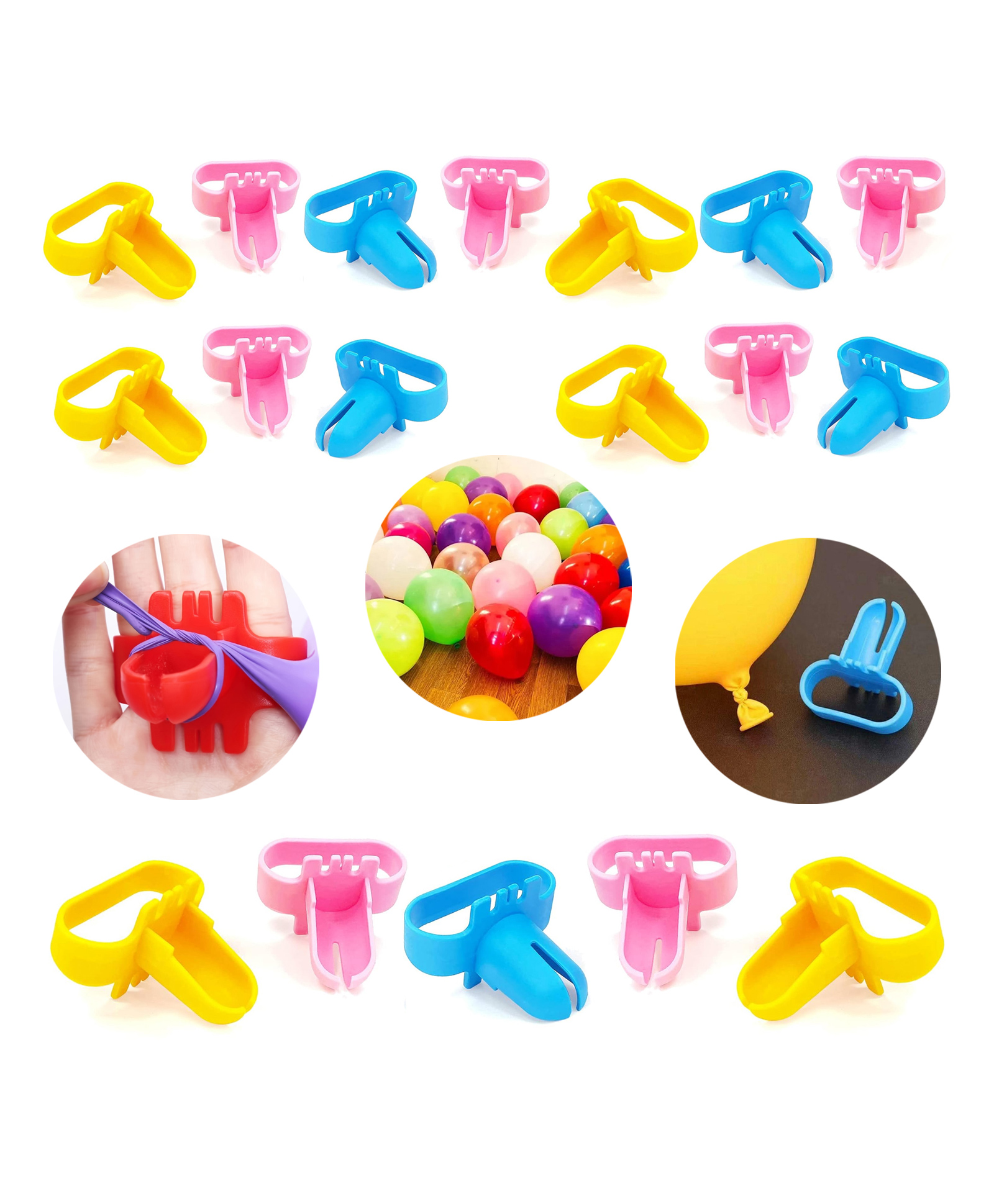 Zyozi Balloon Tying Tool Kit Balloon Tie Tool Set - Balloon Tying Knot Tool (Pack Of 18)-image-28