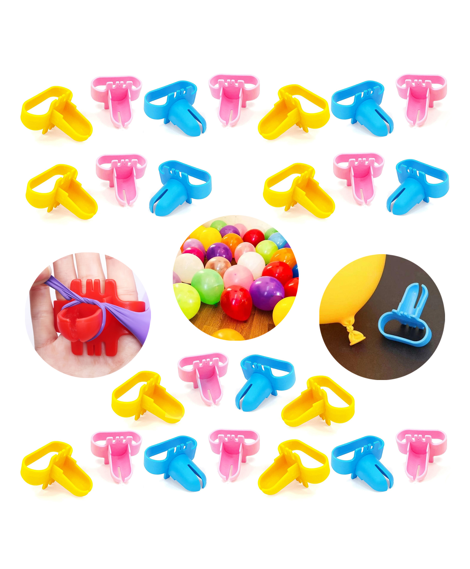 Zyozi Balloon Tie Tool Set Balloon Tying Knot Tool Balloons Decorations Kit (Pack Of 24)-image-1