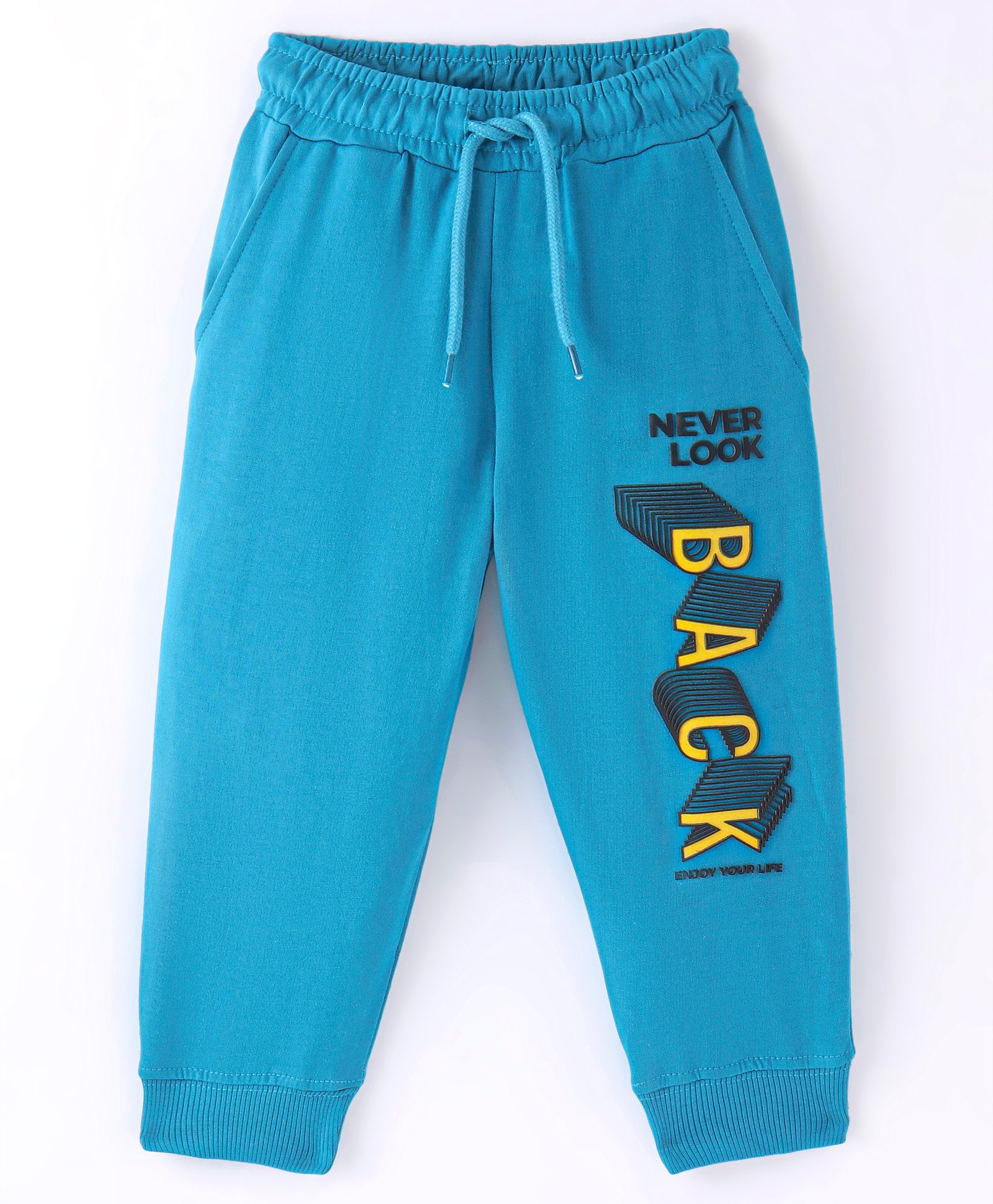 Taeko Looper Full Length Lounge Pants Text Print - Blue-picture-22