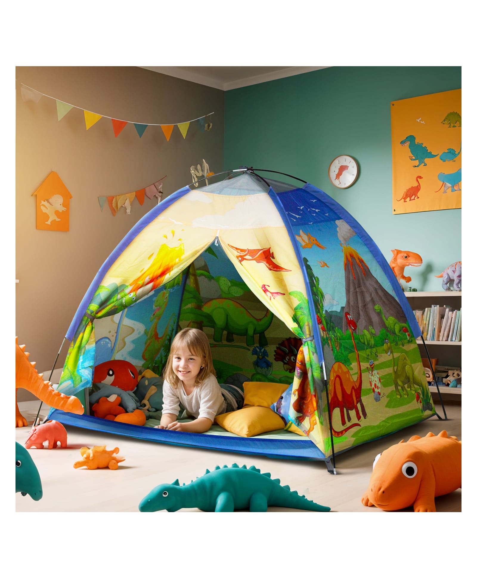 Happy Bear Dino Tent for Kids, Tent for Camping - Dino-picture-11