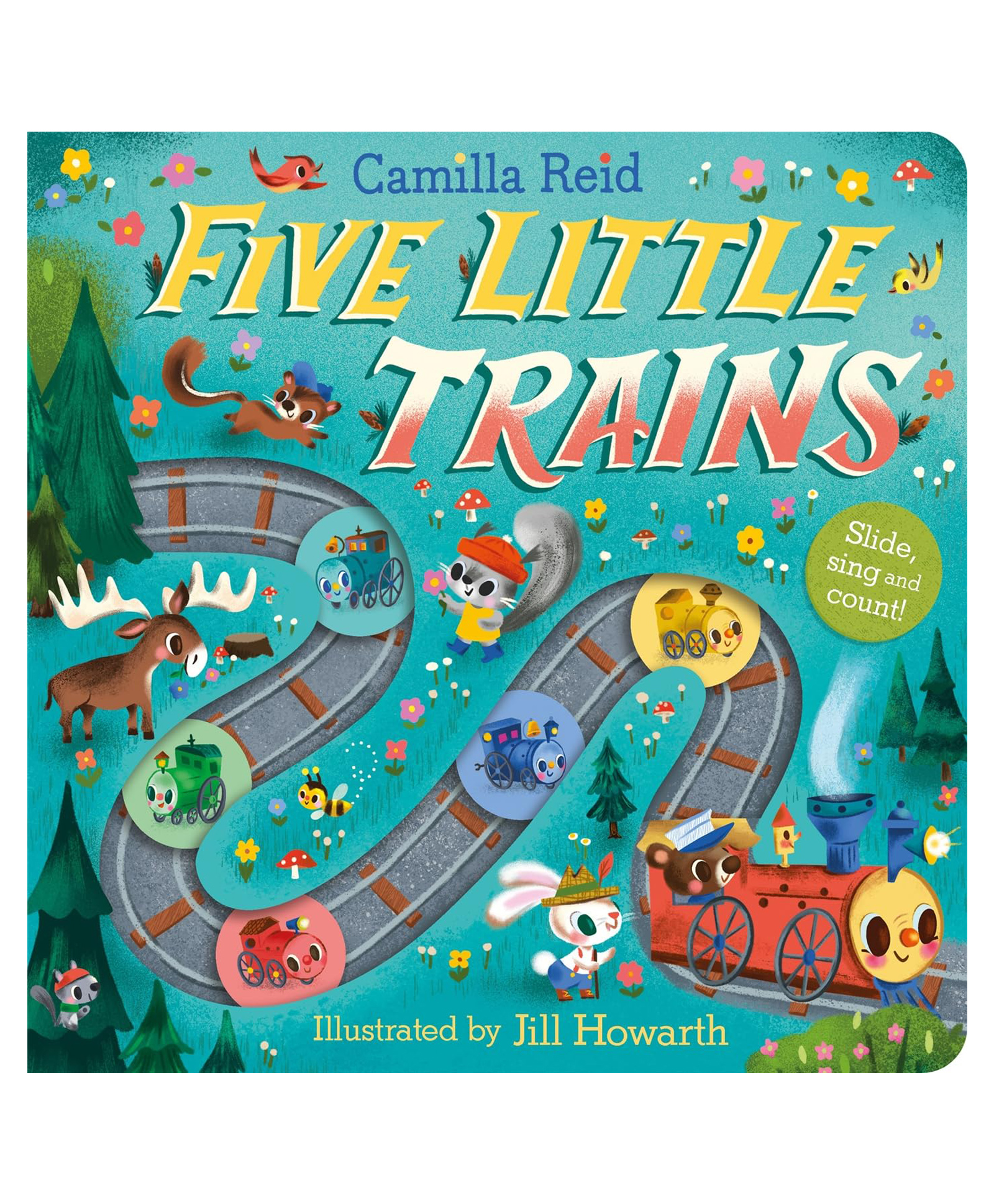 Five Little Trains Learning Book By Camilla Reid - English-image-4