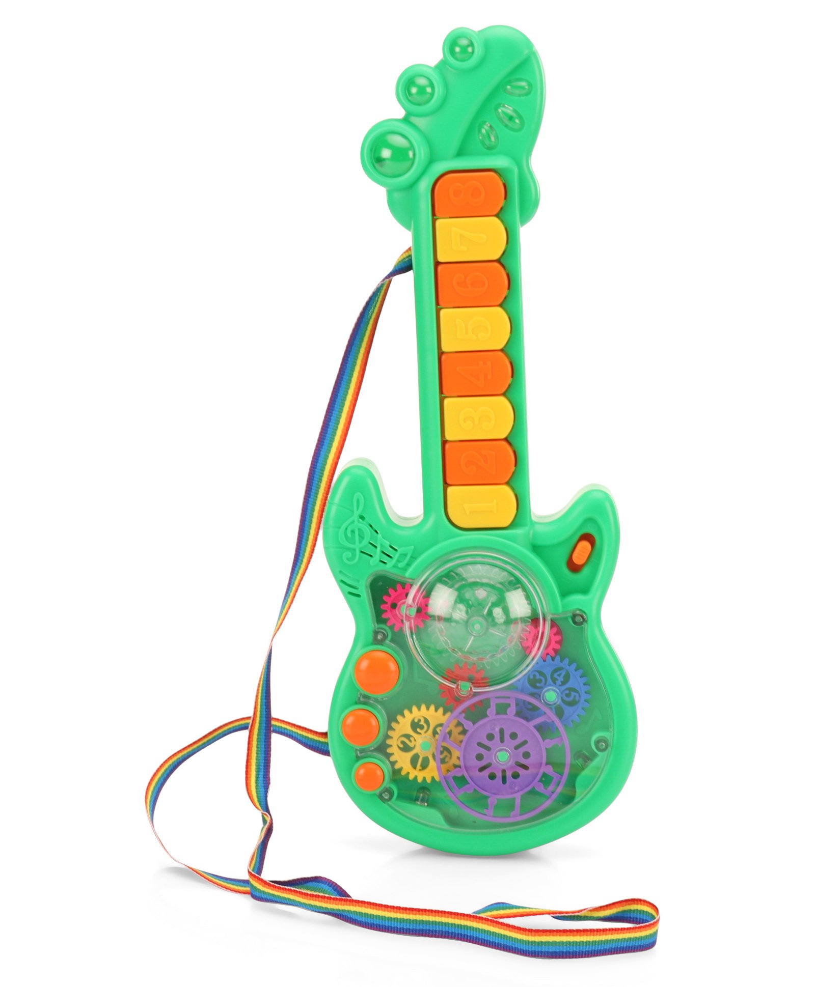 ToyMark Gear Guitar Musical Toy With Lights -Green-image-18