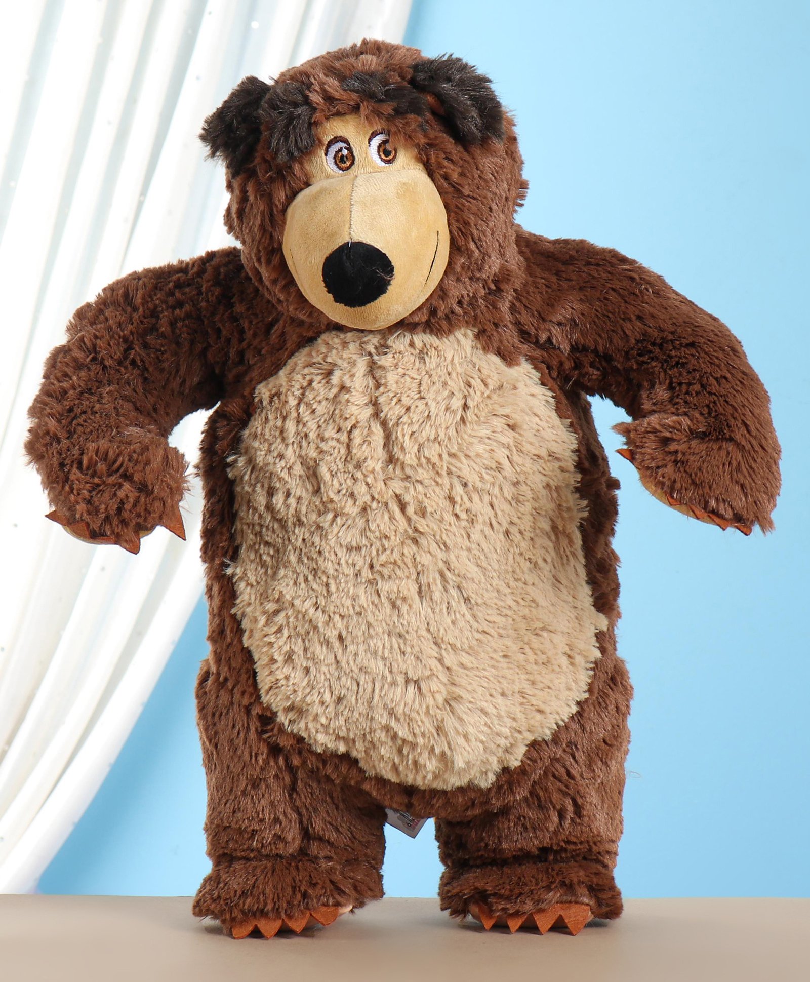 Masha And The Bear Plush Bear Soft Toy Brown - Height 40 cm-picture-18