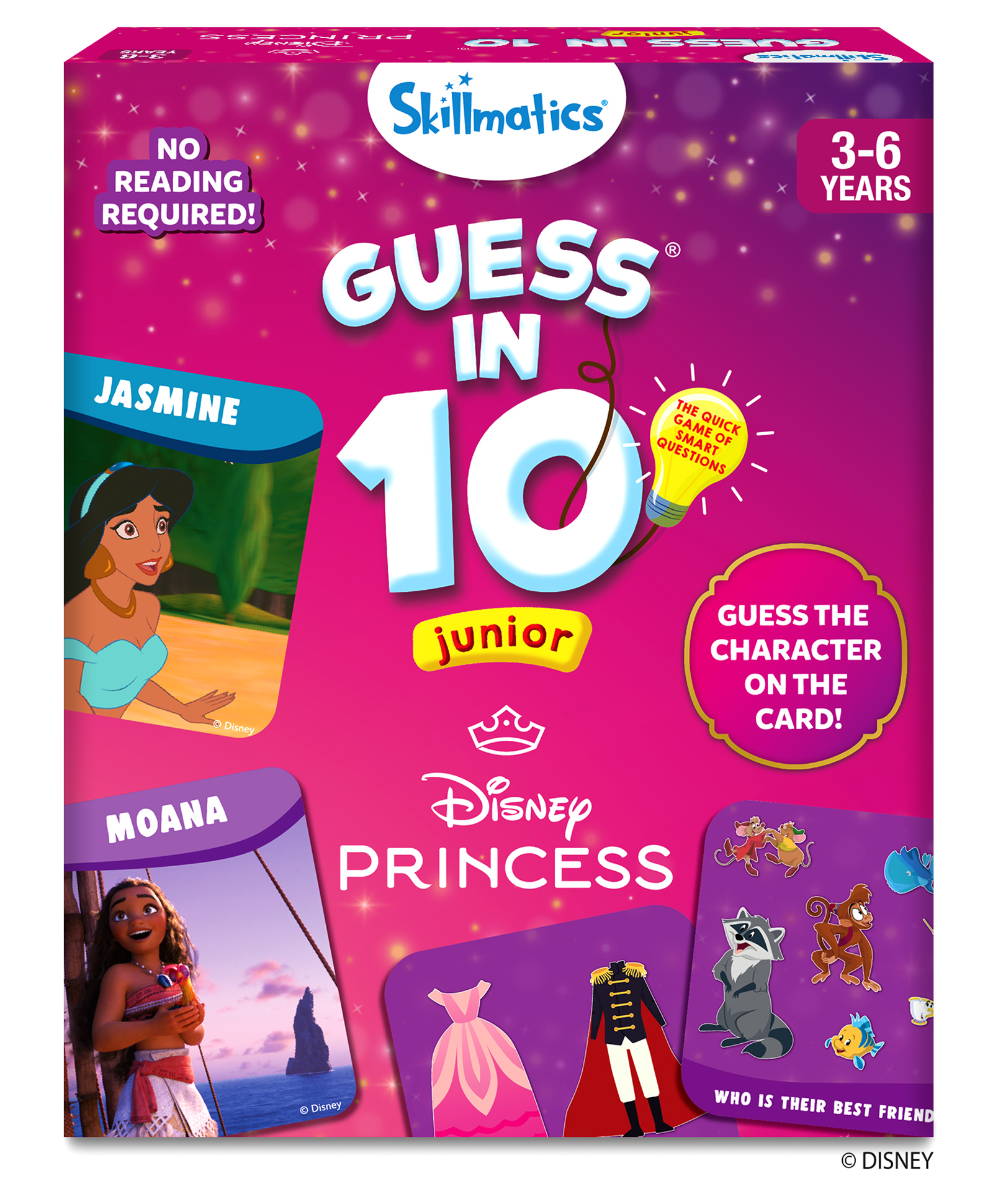 Skillmatics Card Game - Guess in 10 Junior Disney Princess for Kids, Girls, Boys, Who Love Board Games, Cinderella, Ariel, Jasmine, Gifts-picture-11